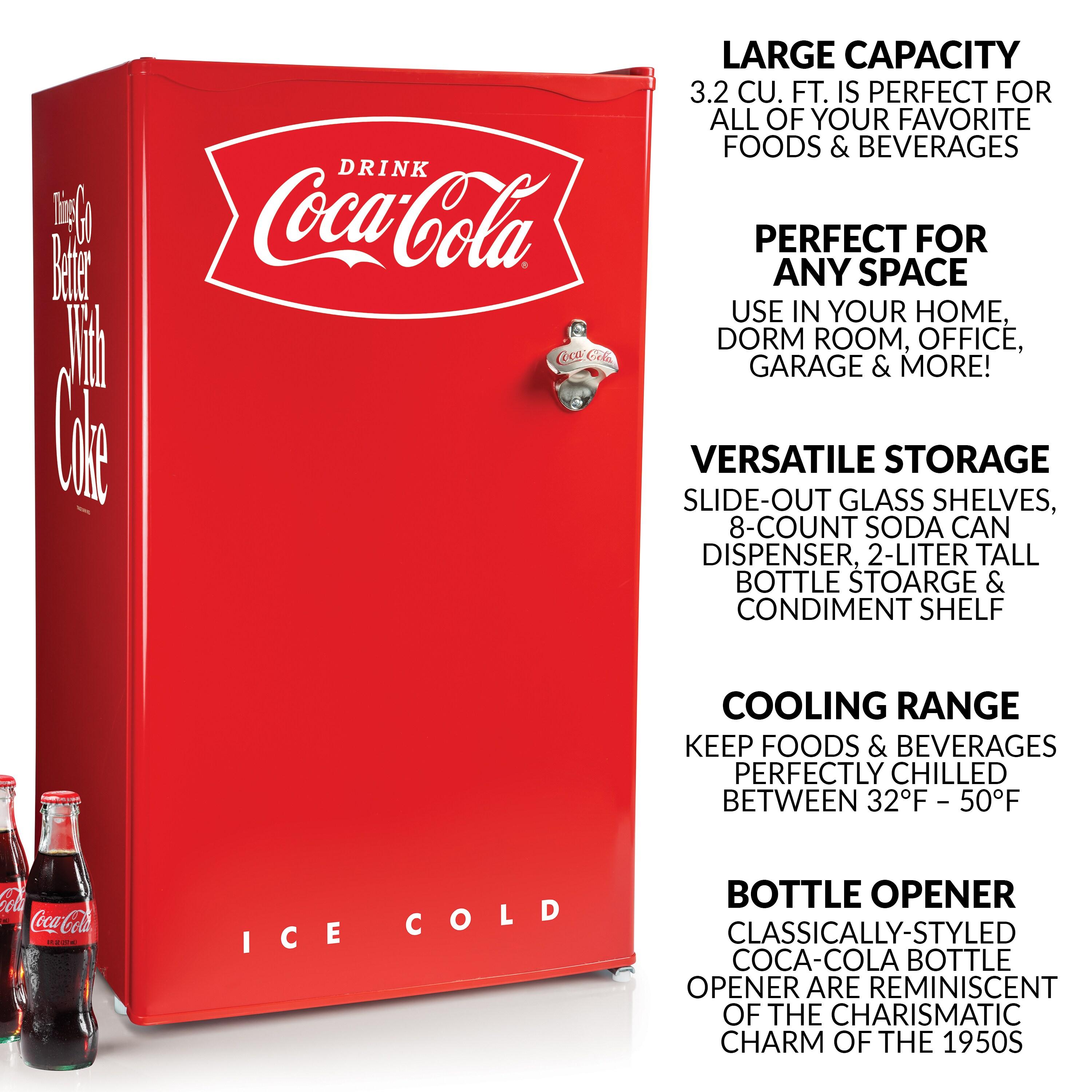 Coca-Cola 3.2 Cu. Ft. Refrigerator With Freezer