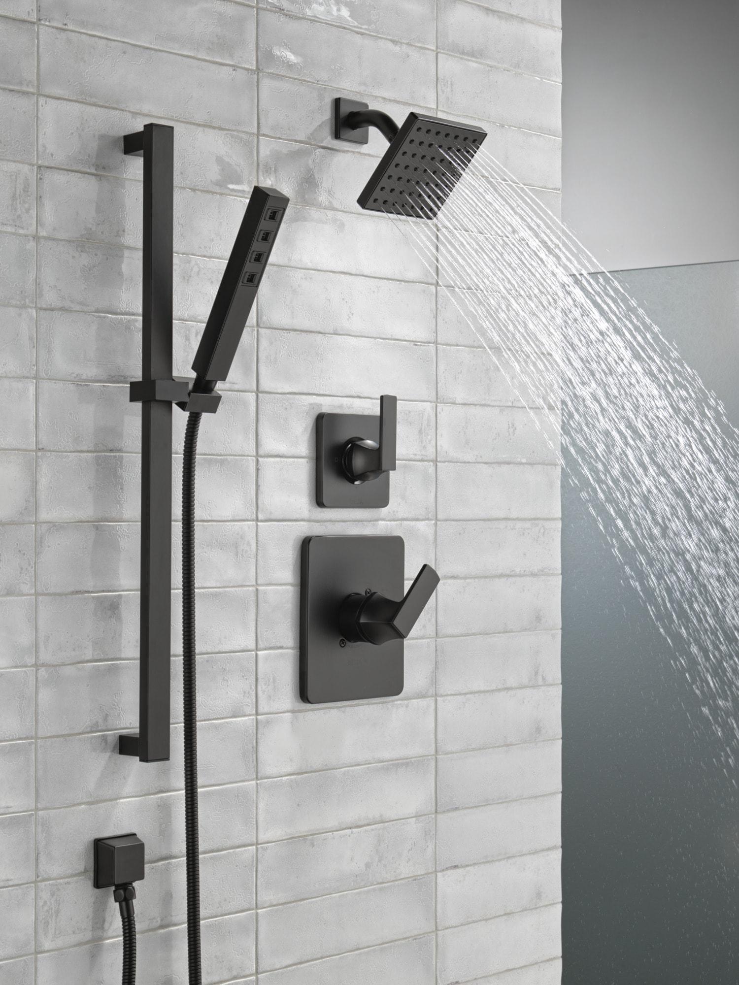 Velum Single-Function Shower Faucet Set, Valve Trim Kit, Shower Head and Handle Set