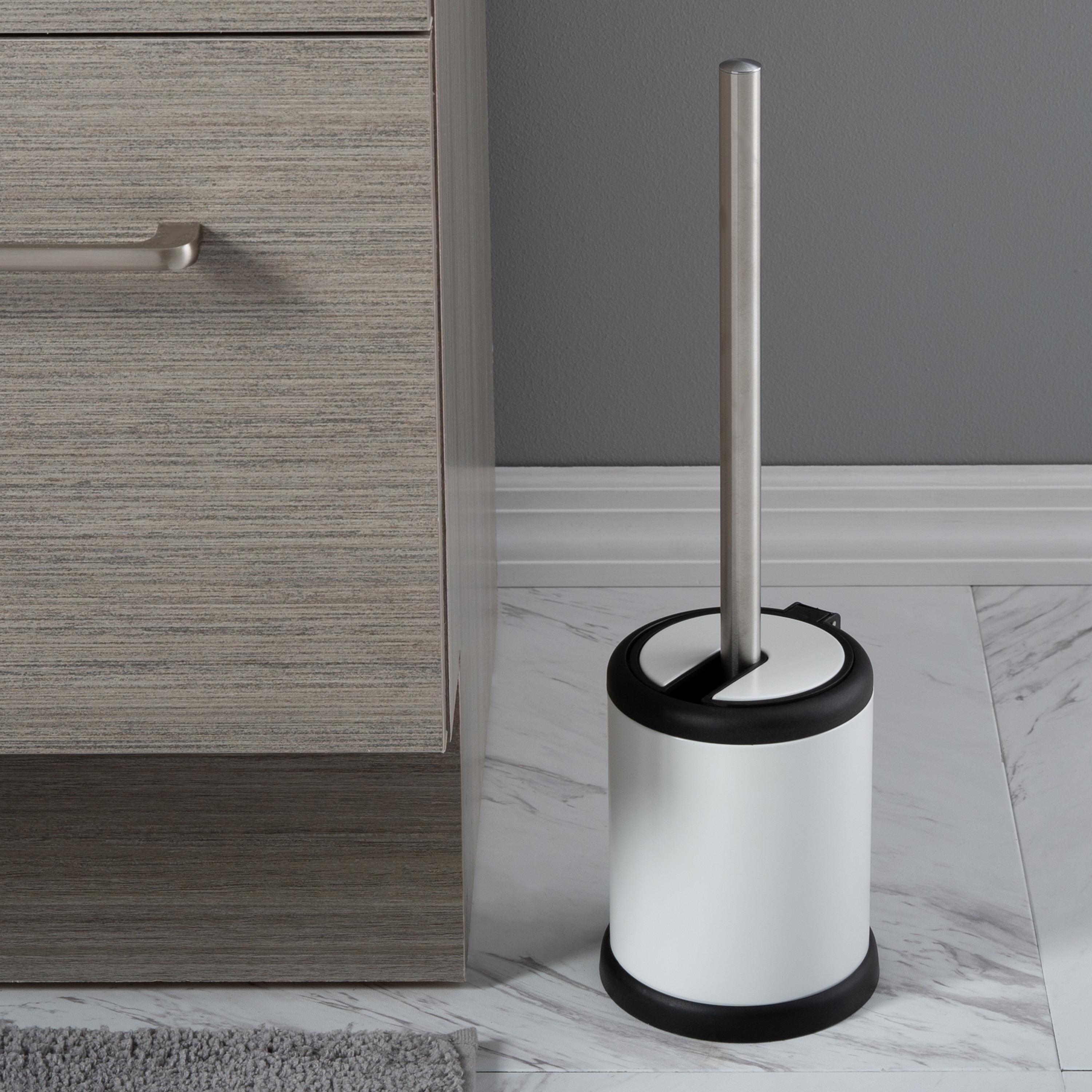 Bath Bliss Metal Toilet Brush And Holder