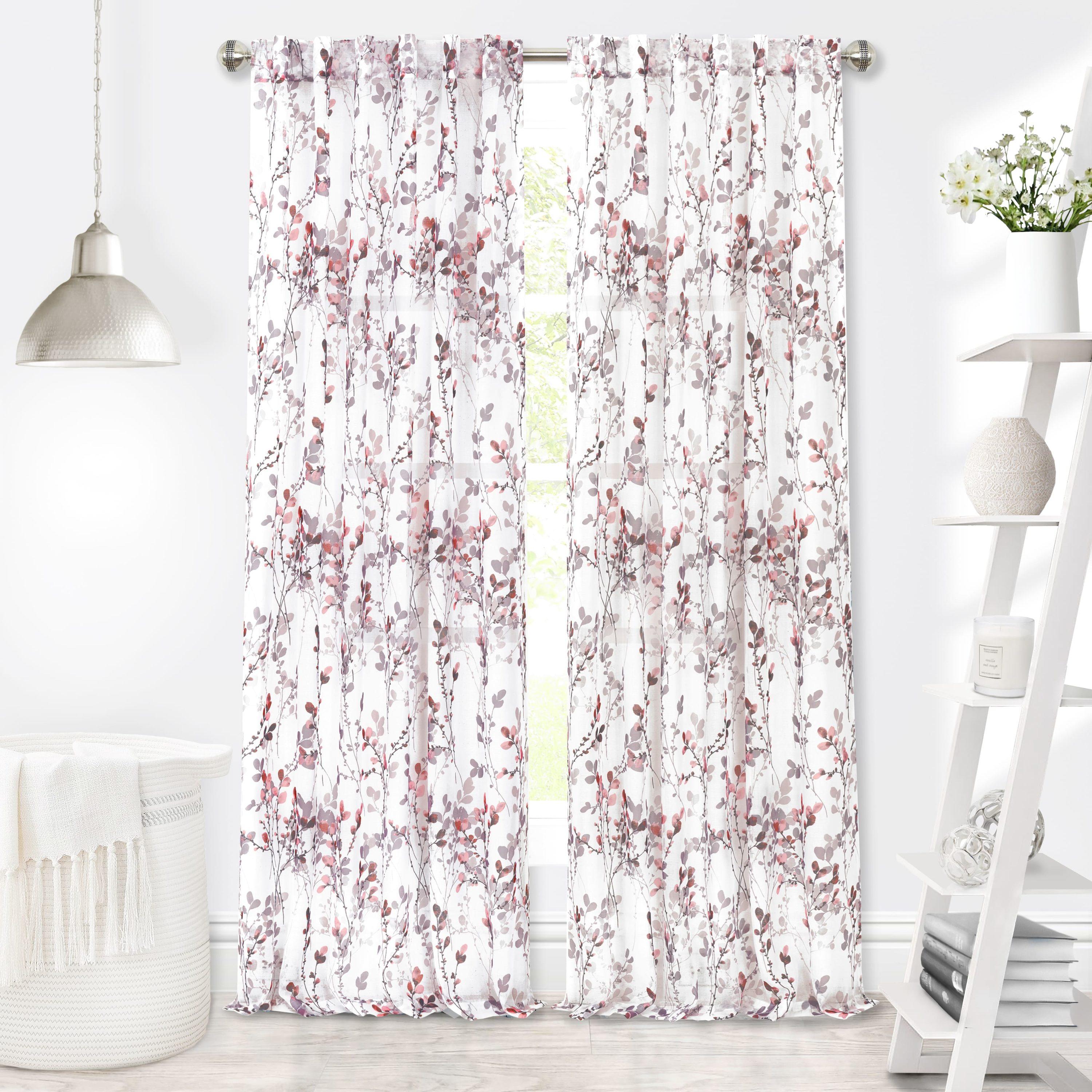 Red Barrel Studio® Molineux Polyester Semi Sheer Curtain Single Panel