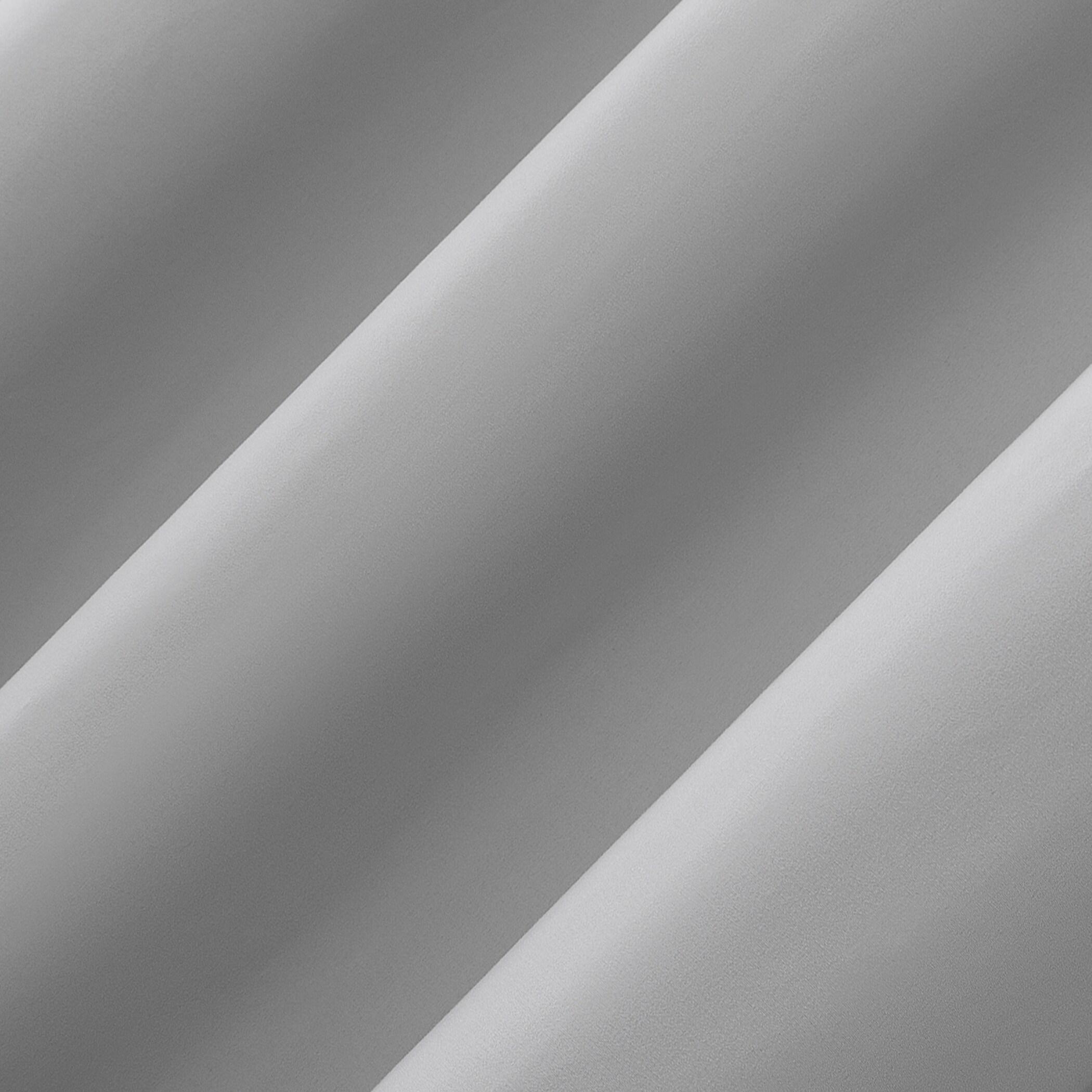 40"x96" Sun Zero 100% Blackout Cyrus Thermal Back Tab Curtain Panel Silver: Modern Indoor 96 Inch Polyester Drapery