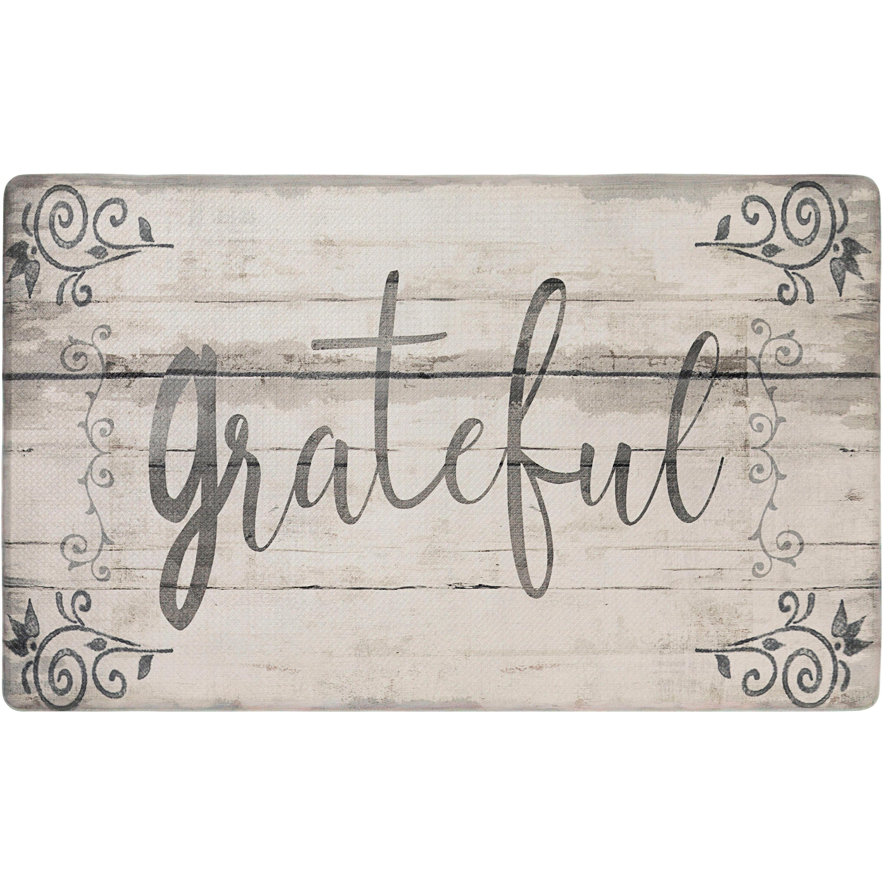 Cozy Living Grateful Floral Anti-Fatigue Mat