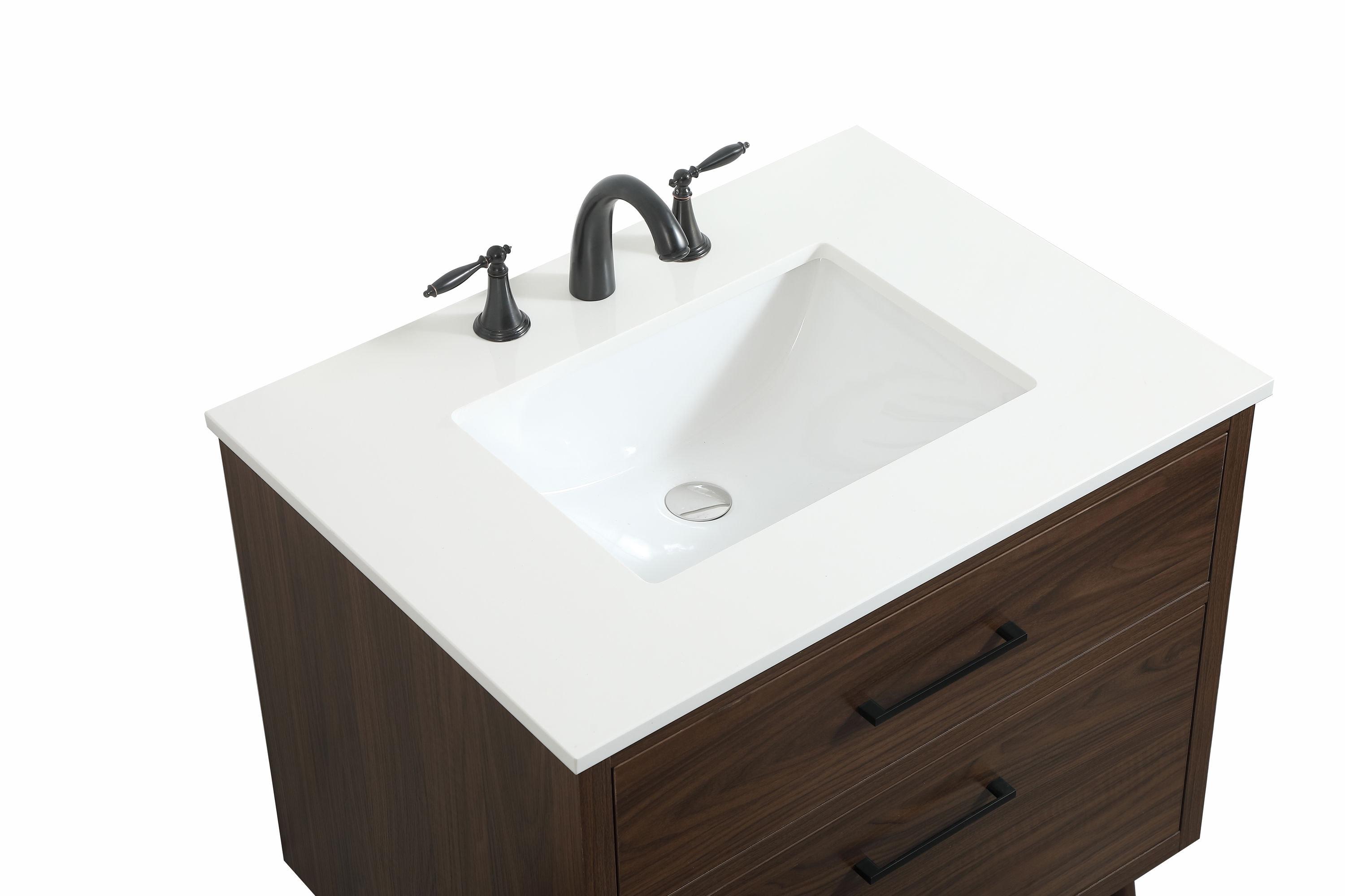 Elegant Kitchen and Bath Elegant Kitchen and Bath 30 Inch Single Bathroom Vanity