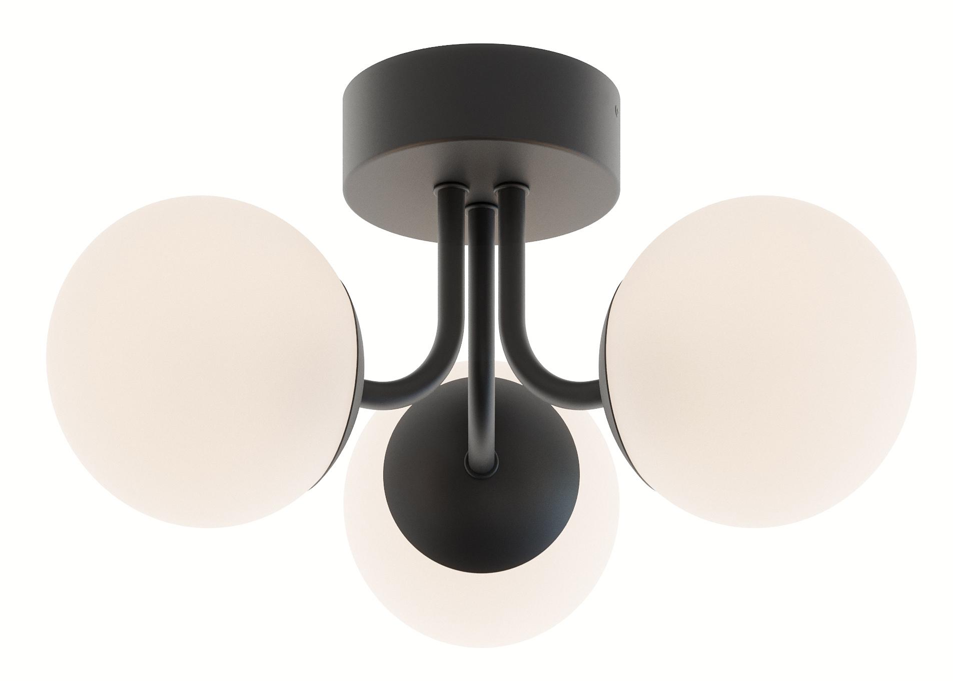 AFX Metropolitan 15" LED Semi-Flush Black