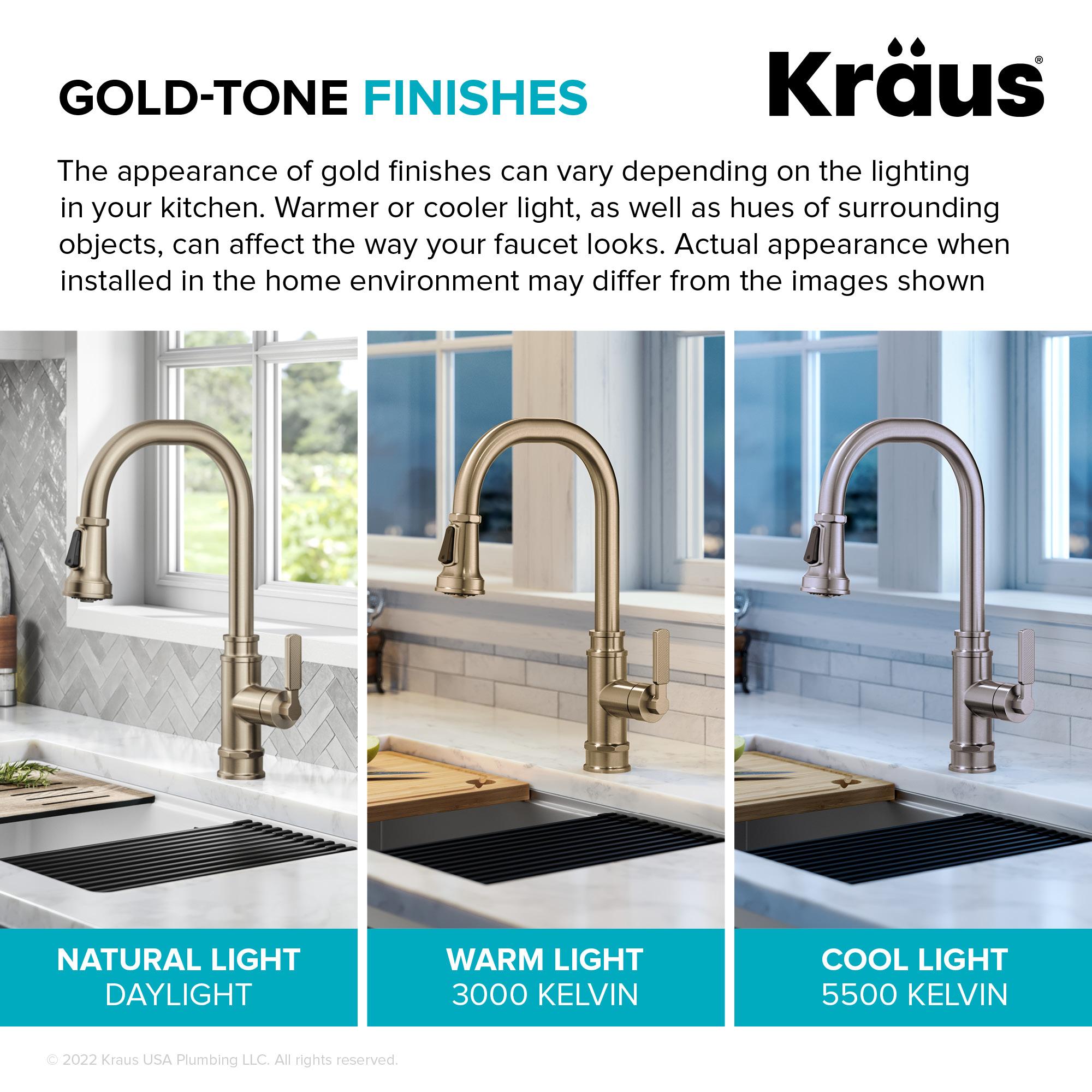 Allyn Transitional Industrial Pull-Down Single Handle Kitchen Faucet