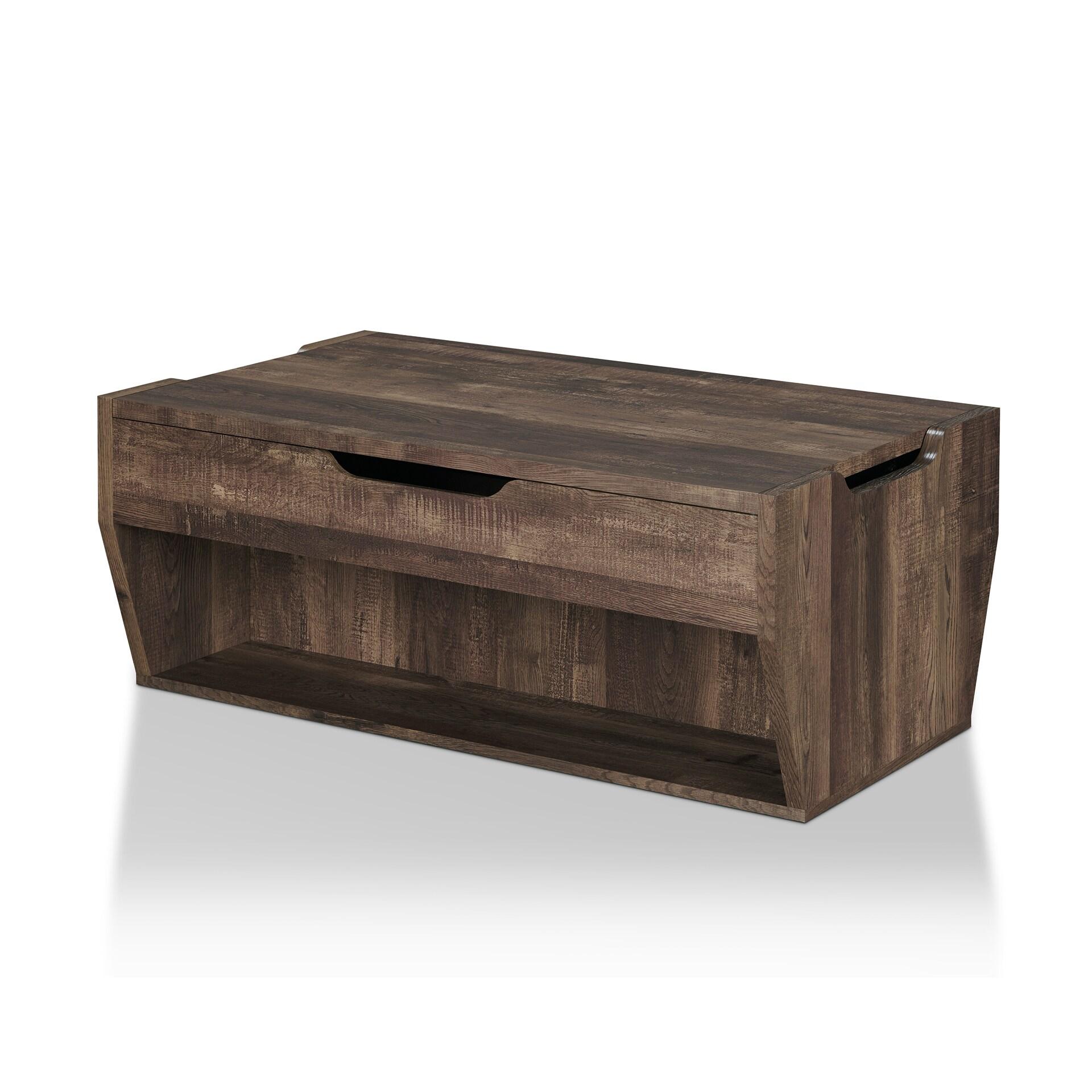 Furniture of America Rere Rustic 41-inch Wood Lift-top Coffee Table by  Reclaimed Oak Reclaimed,Oak Finish