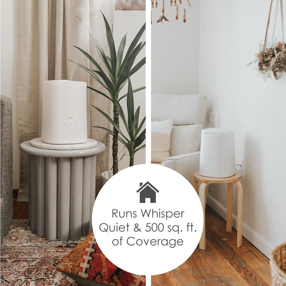 Crane USA 1.2 Gal. Cool Mist Ultrasonic Tabletop Humidifier 500 Sq. Ft., With Night Light, For Bedroom