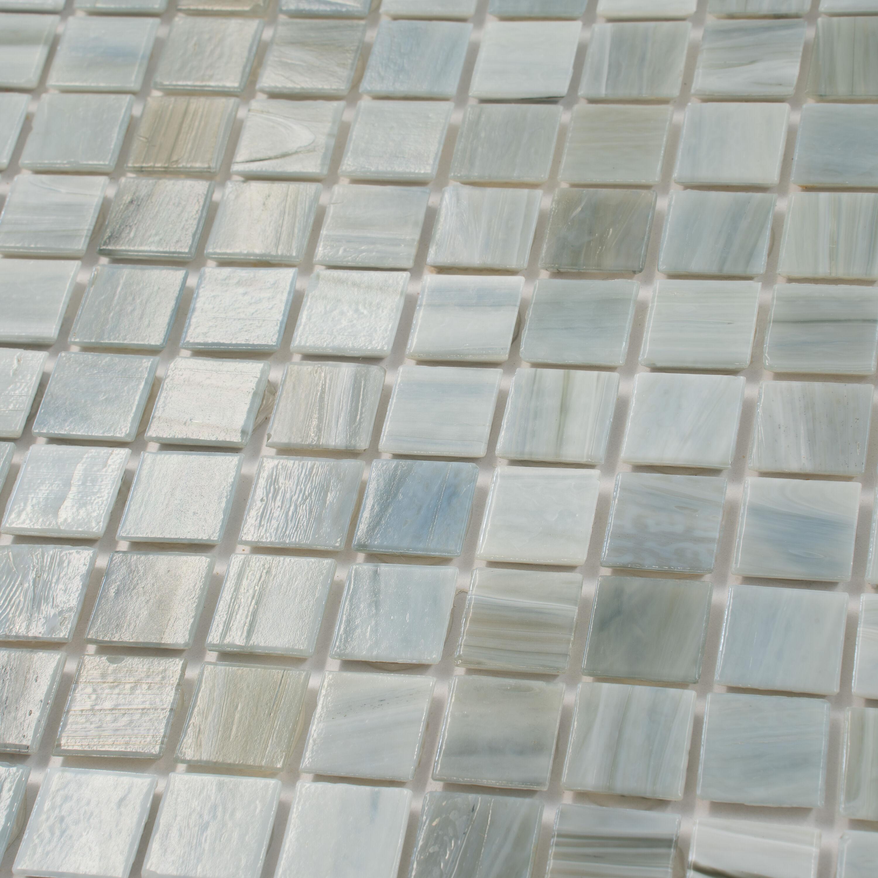 Celestial 0.8" x 0.8" Glass Grid Mosaic Wall & Floor Tile