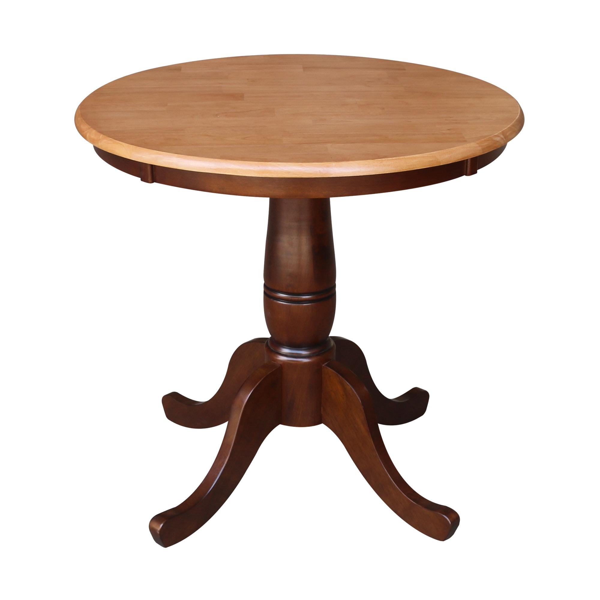 International Concepts Oakdale 30 in. Round Top Pedestal Dining Table