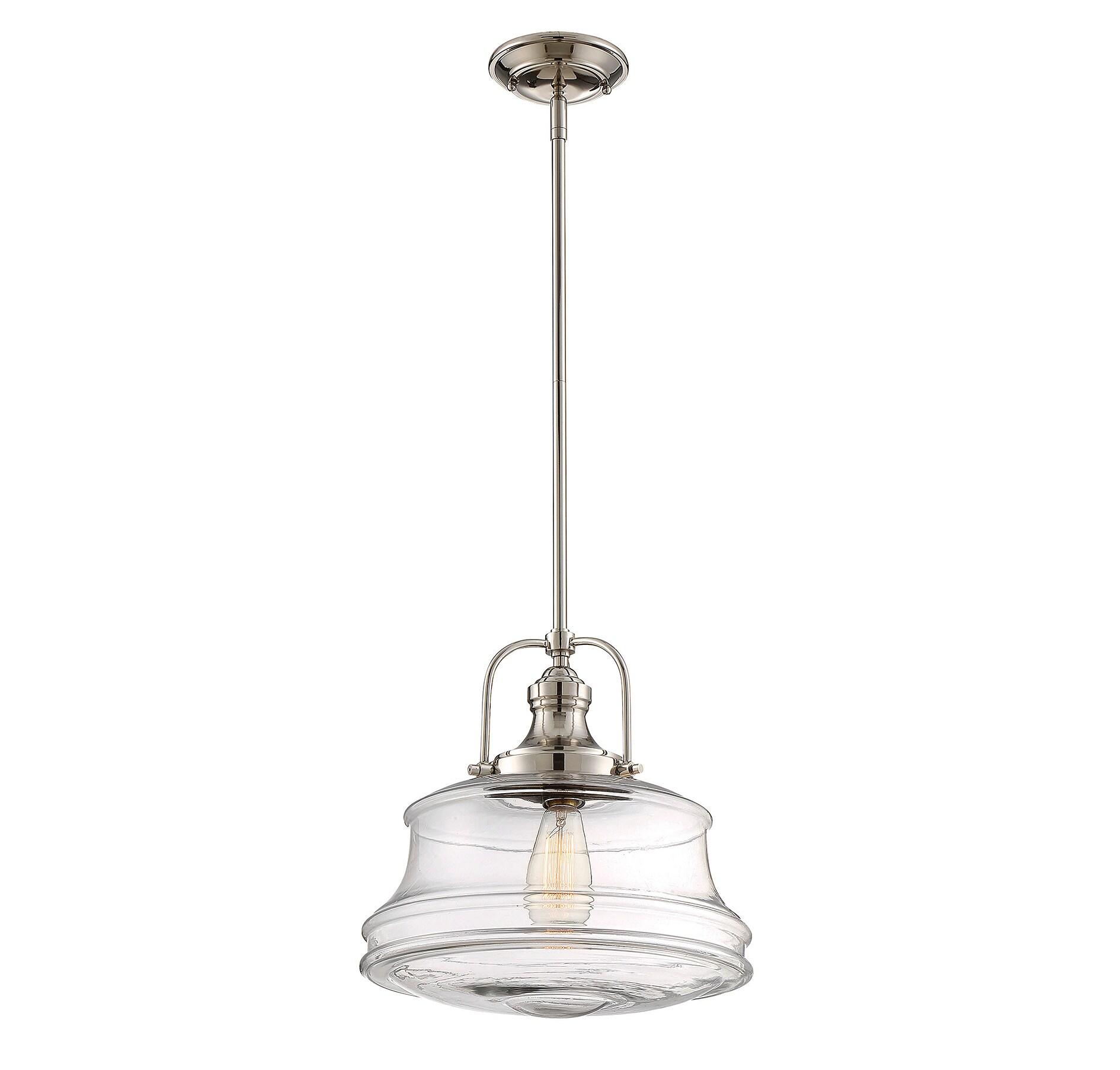 Savoy House Garvey 1 - Light Pendant in  Polished Nickel