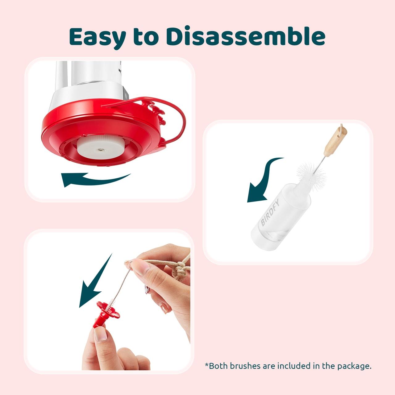 Birdfy NETVUE Birdfy Hummingbird Feeder with 2 Cameras Solar Powered - Dual Smart Cams, 2K HD Wireless for 2 Angels Close-up Bird Watching Outdoor, Instant Notifications (20Oz) (Hum Duo AI Solar)