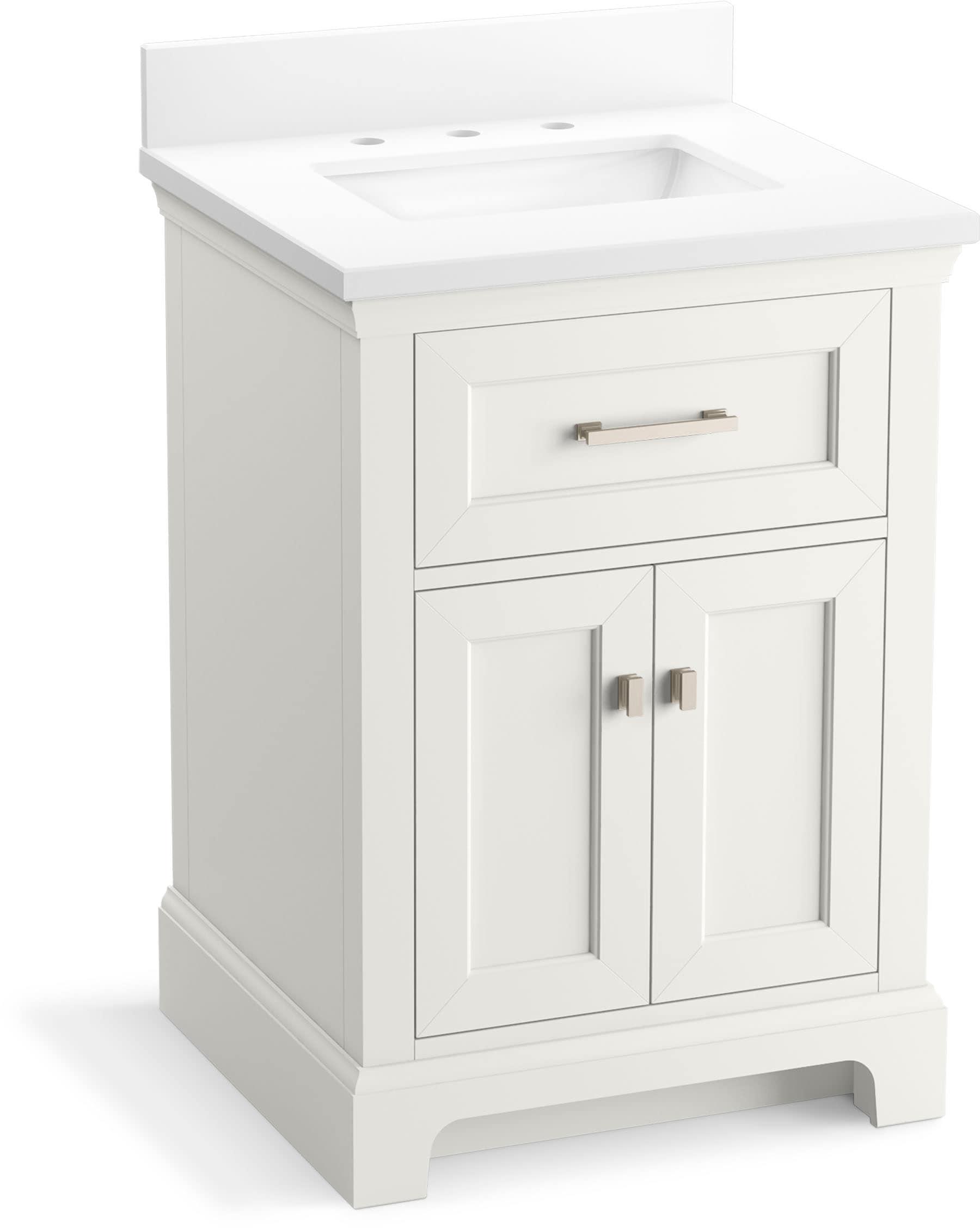 Charlemont 24 In. Bathroom Vanity Cabinet With Sink And Quartz Top