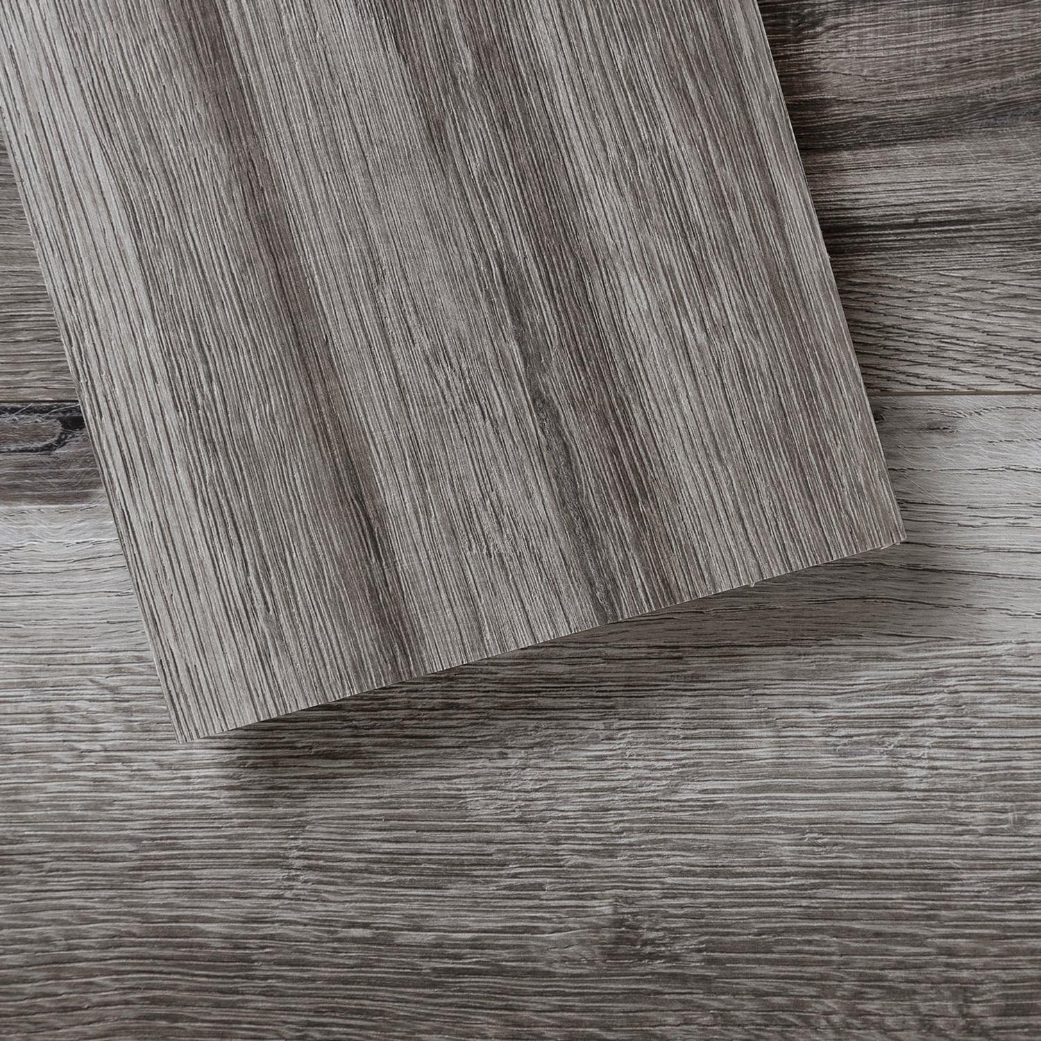 Kiln Gray 6" x 12" Peel and Stick Vinyl Flooring Plank