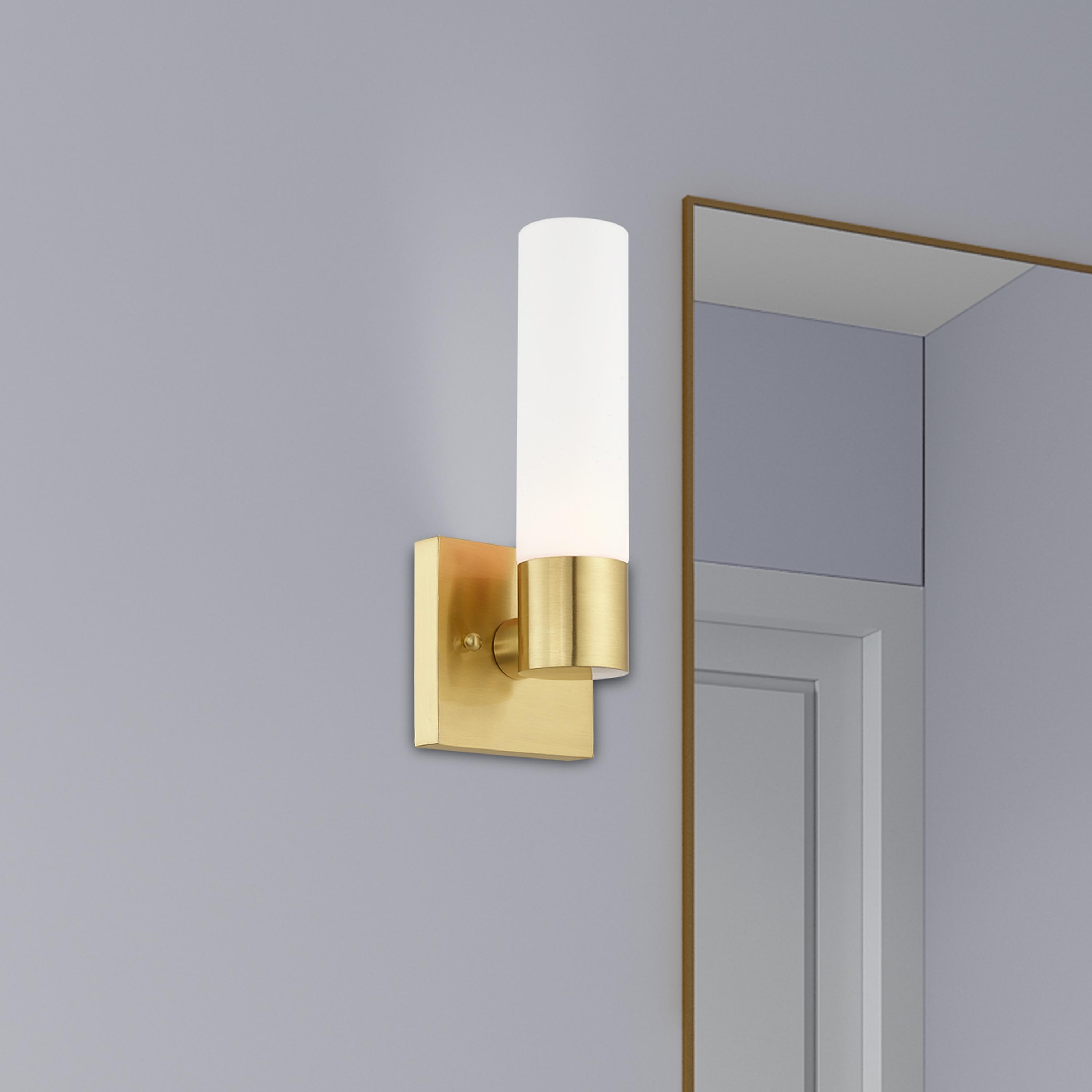 Livex Lighting Aero 1 - Light Sconce in  Satin Brass