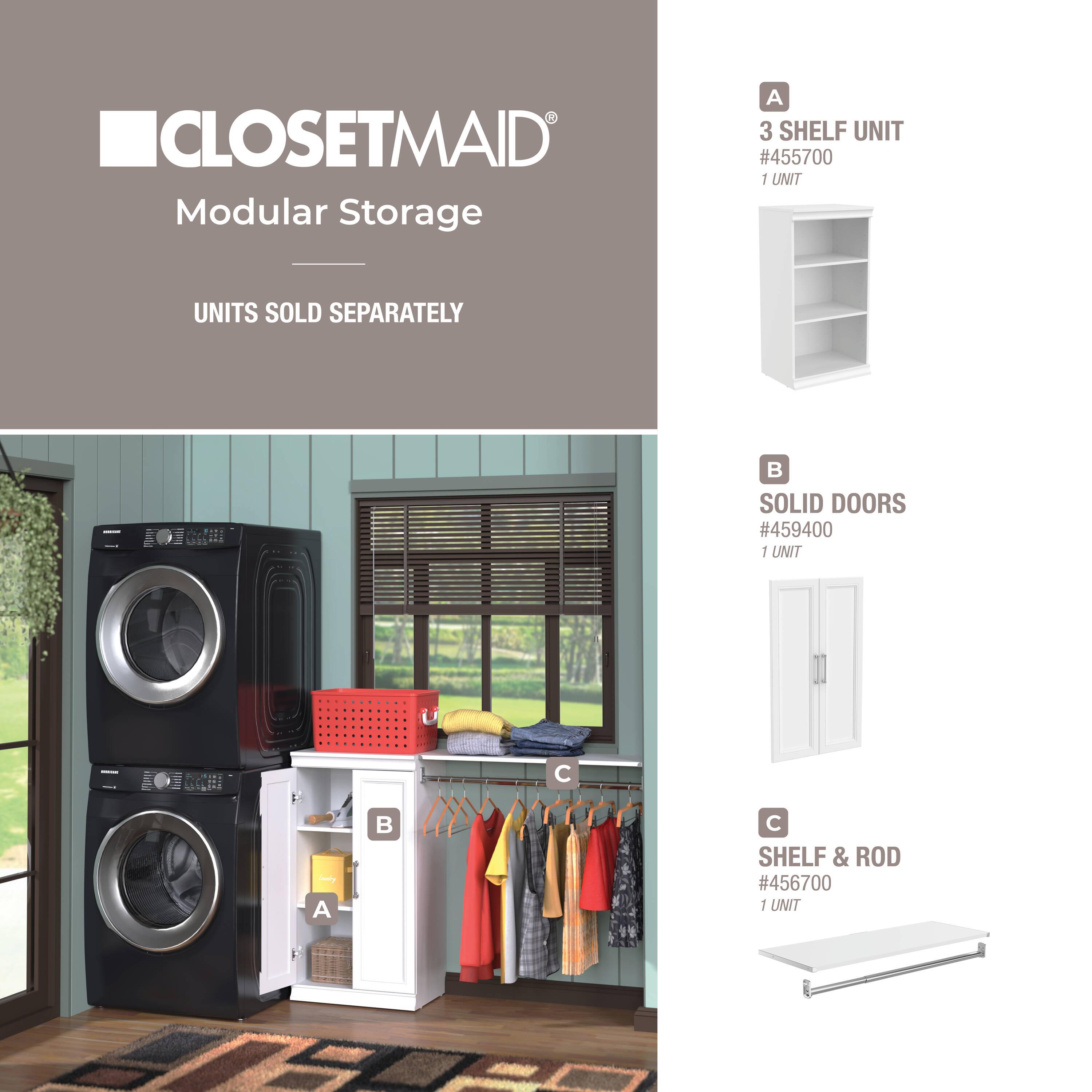 Modular Storage 36.02" W Shelf & Closet Rod