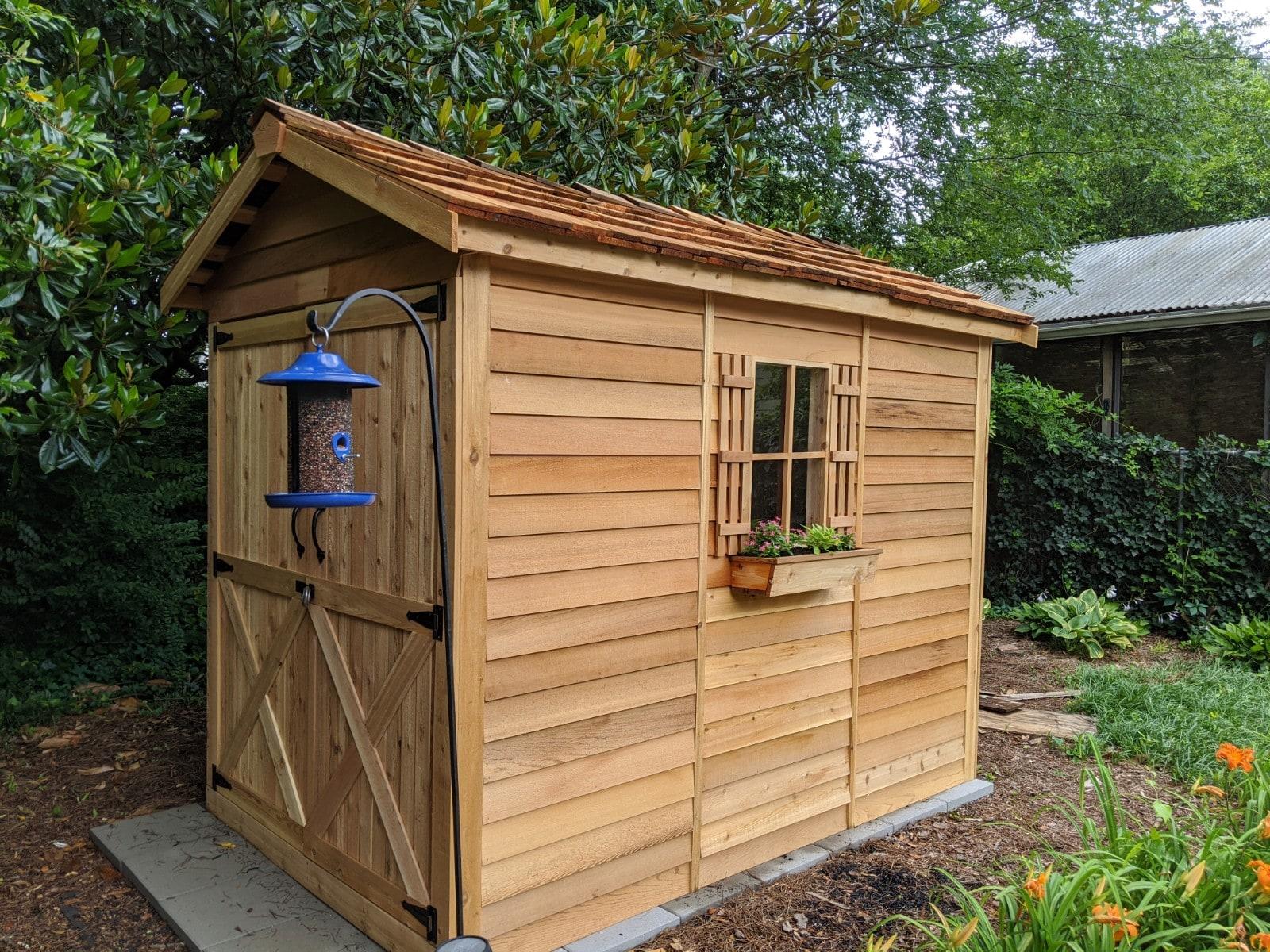 Cedarshed Rancher 6 ft. W x 9 ft. D Western Red Cedar Wood Storage Shed