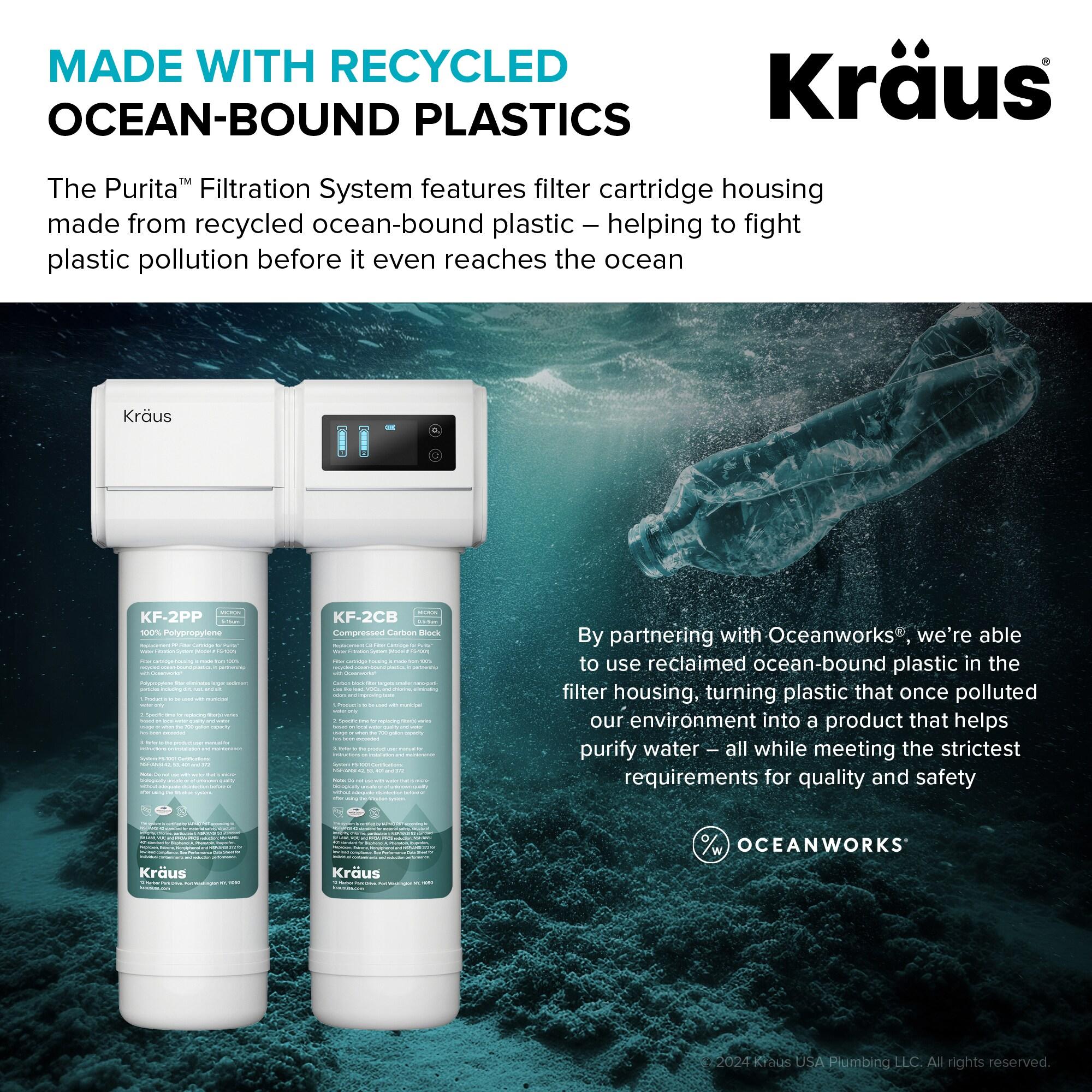 Purita White Dual-Stage Under Sink Water Filtration System