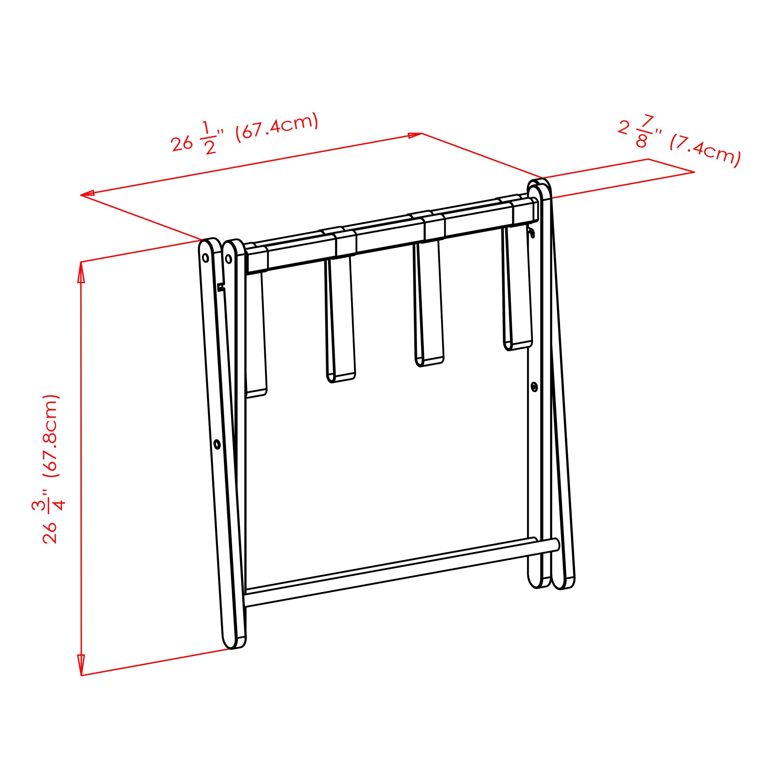Folding Wood Luggage Rack