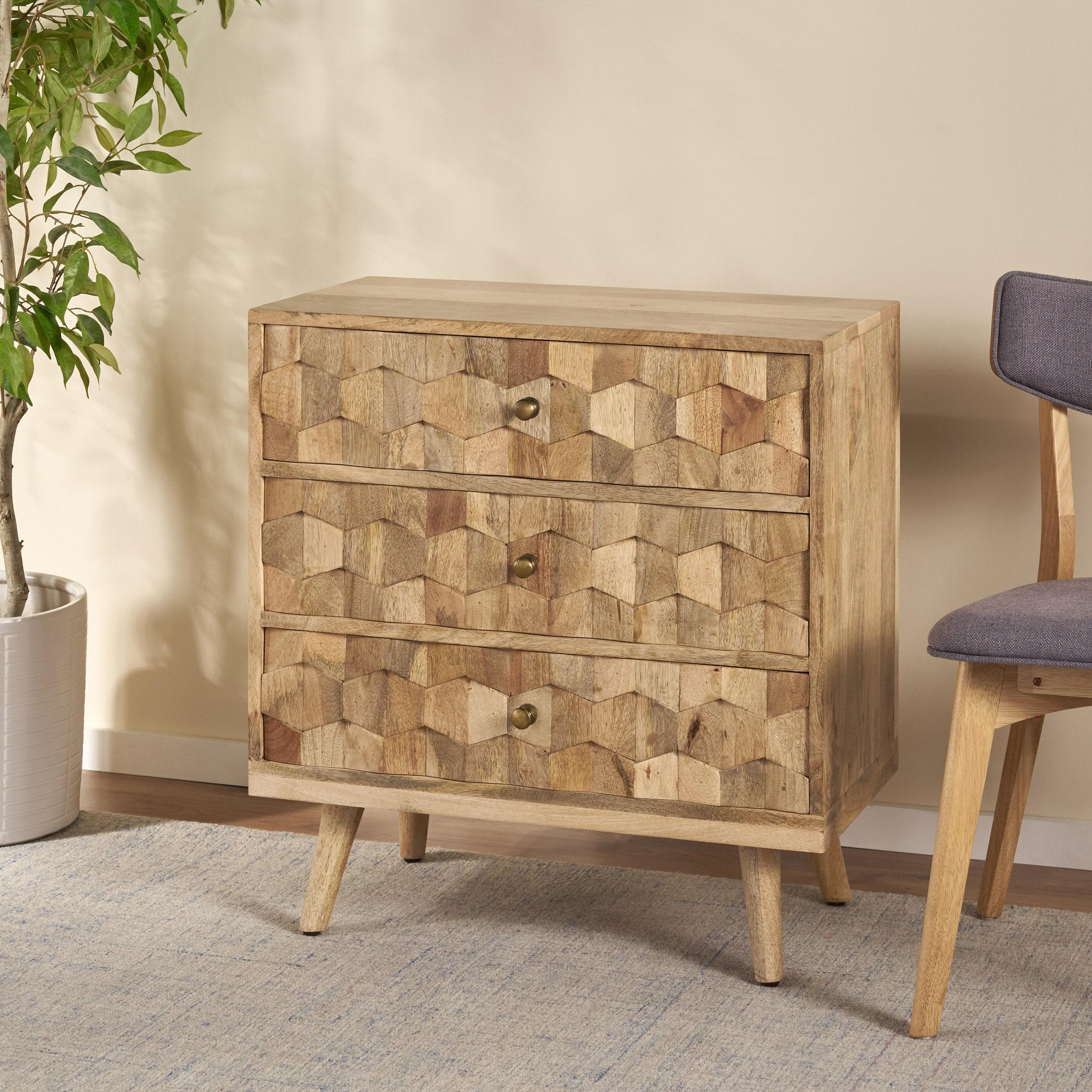 Millwood Pines 3 Drawer Dresser Chest