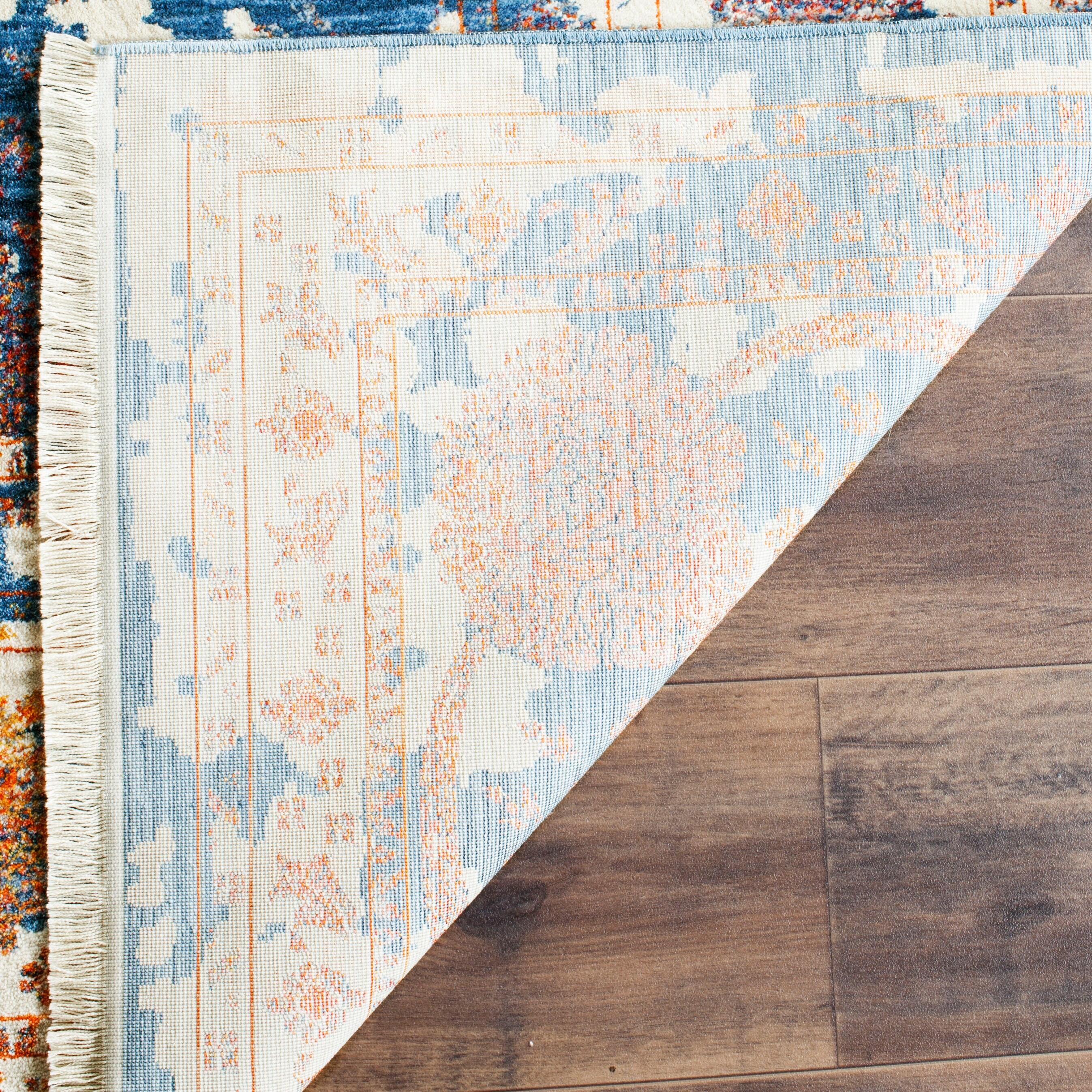 Vintage Persian VTP409 Power Loomed Indoor Area Rug - Turquoise/Multi - 4'x6' - Safavieh.