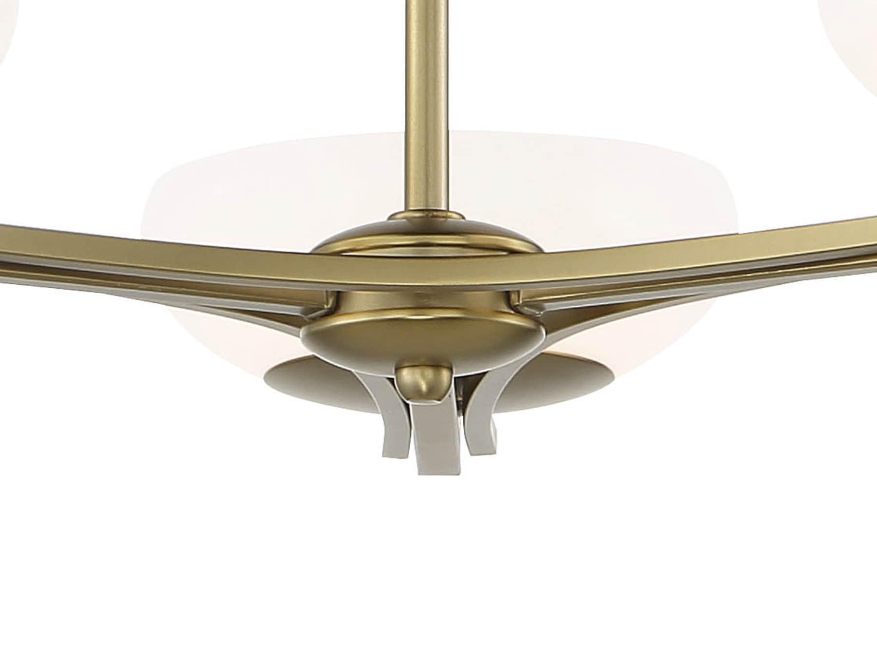 George Kovacs Scale 24" Wide Soft Brass Modern 3-Light LED Chandelier