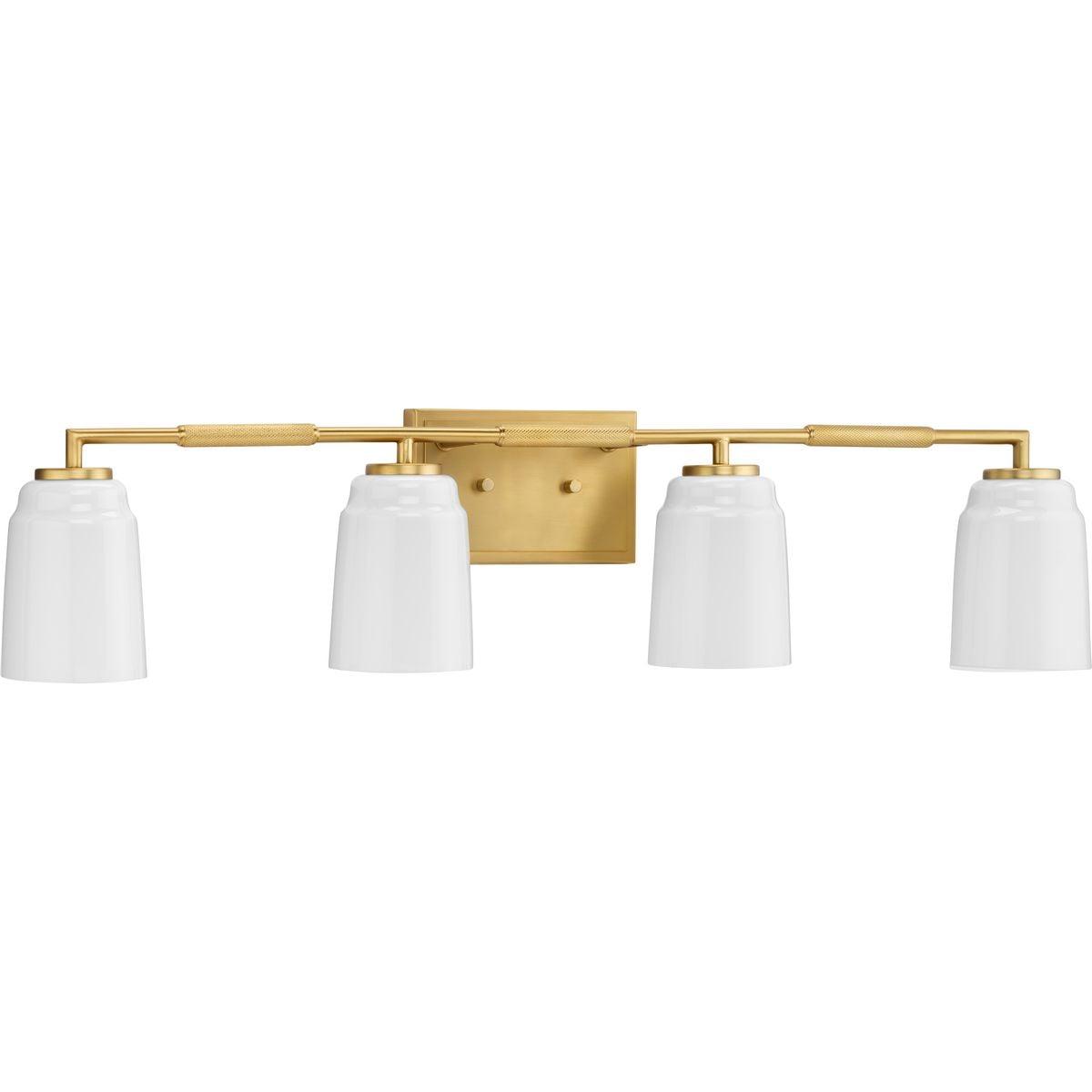 Progress Lighting Spenser 4 - Light Vanity in  Brushed Gold