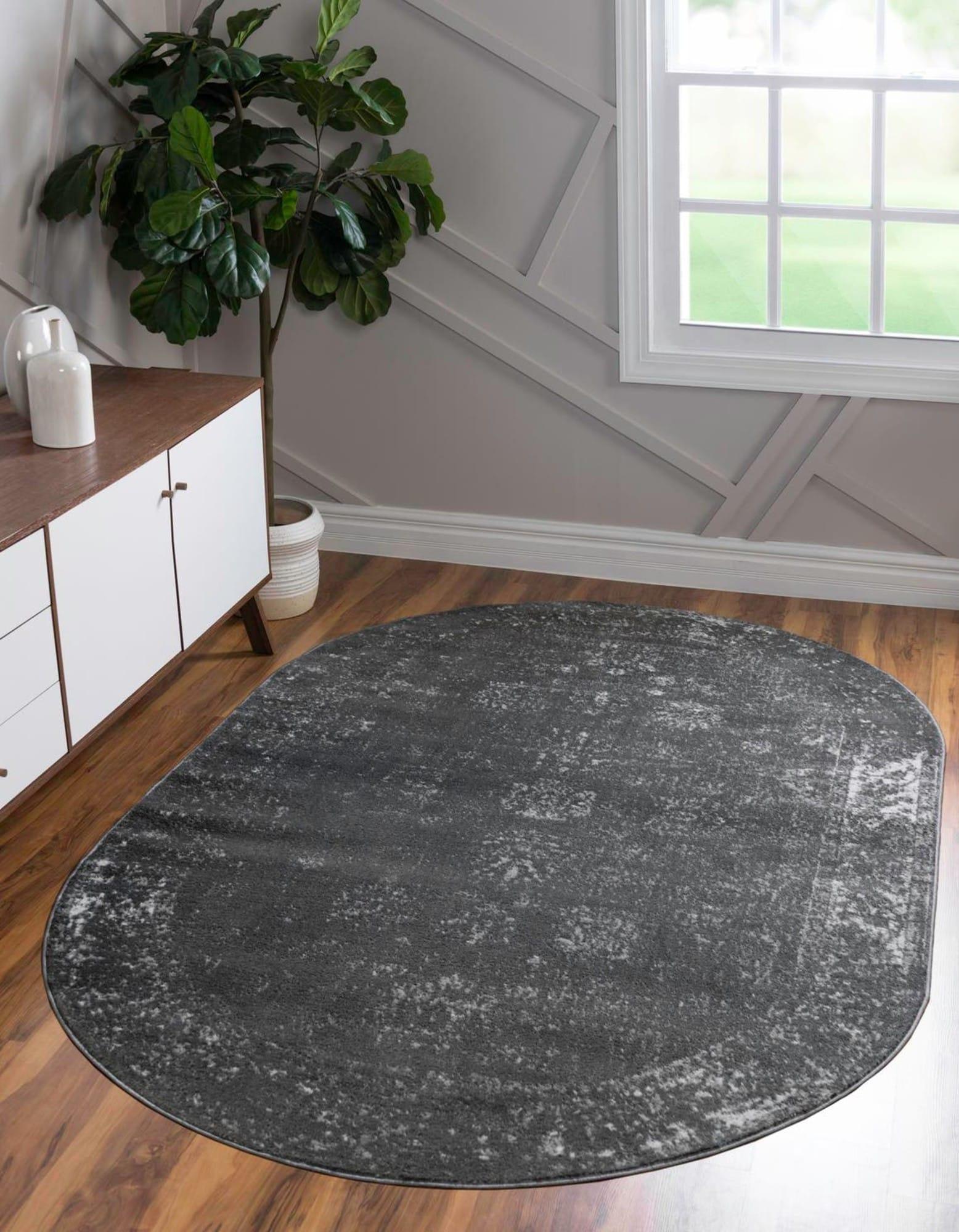 Unique Loom 3' 3 x 5' 3 Sofia Casino Dark Gray Area Rug