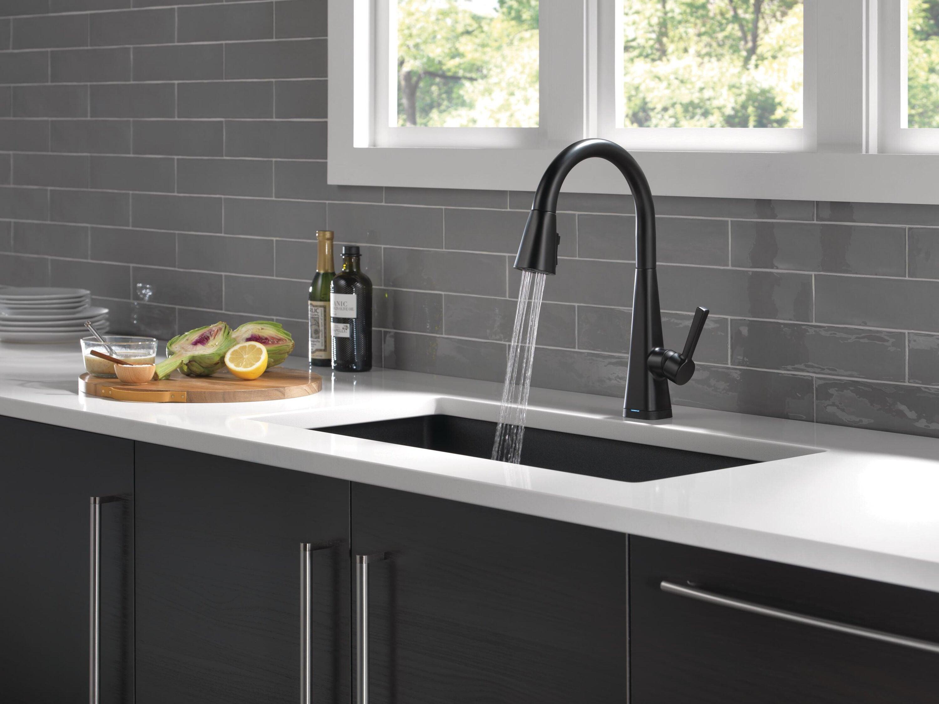 Lenta Pull Down Sprayer Touch Kitchen Sink Faucet, Touch Control Kitchen Faucet