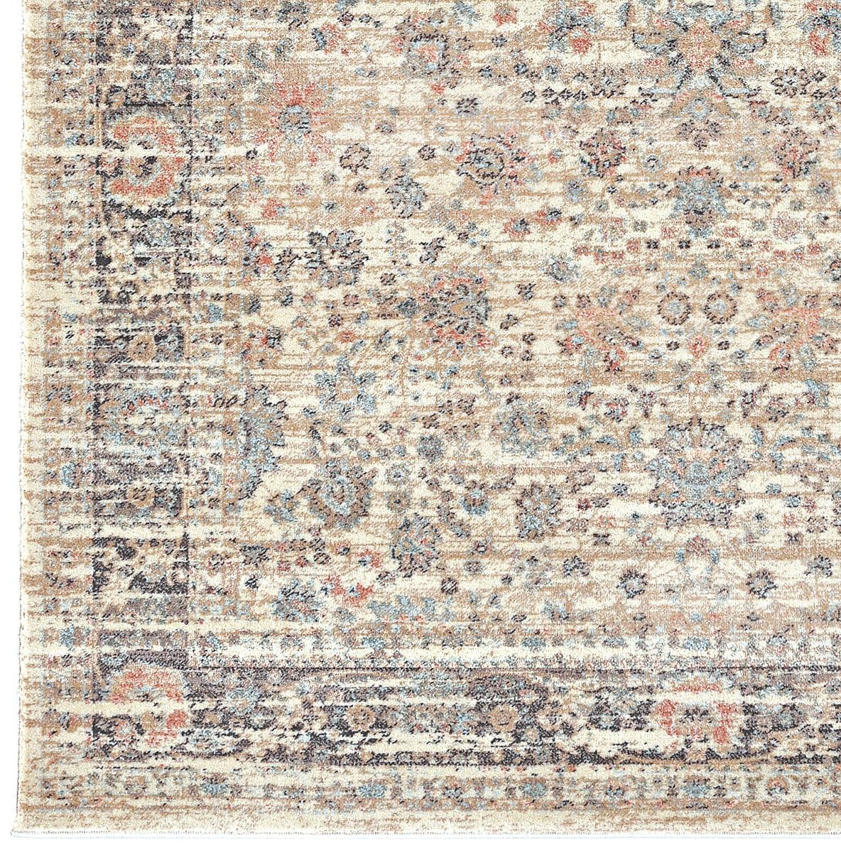 Seriate Classic Beige Synthetic Reversible Area Rug 7'10" x 10'6"