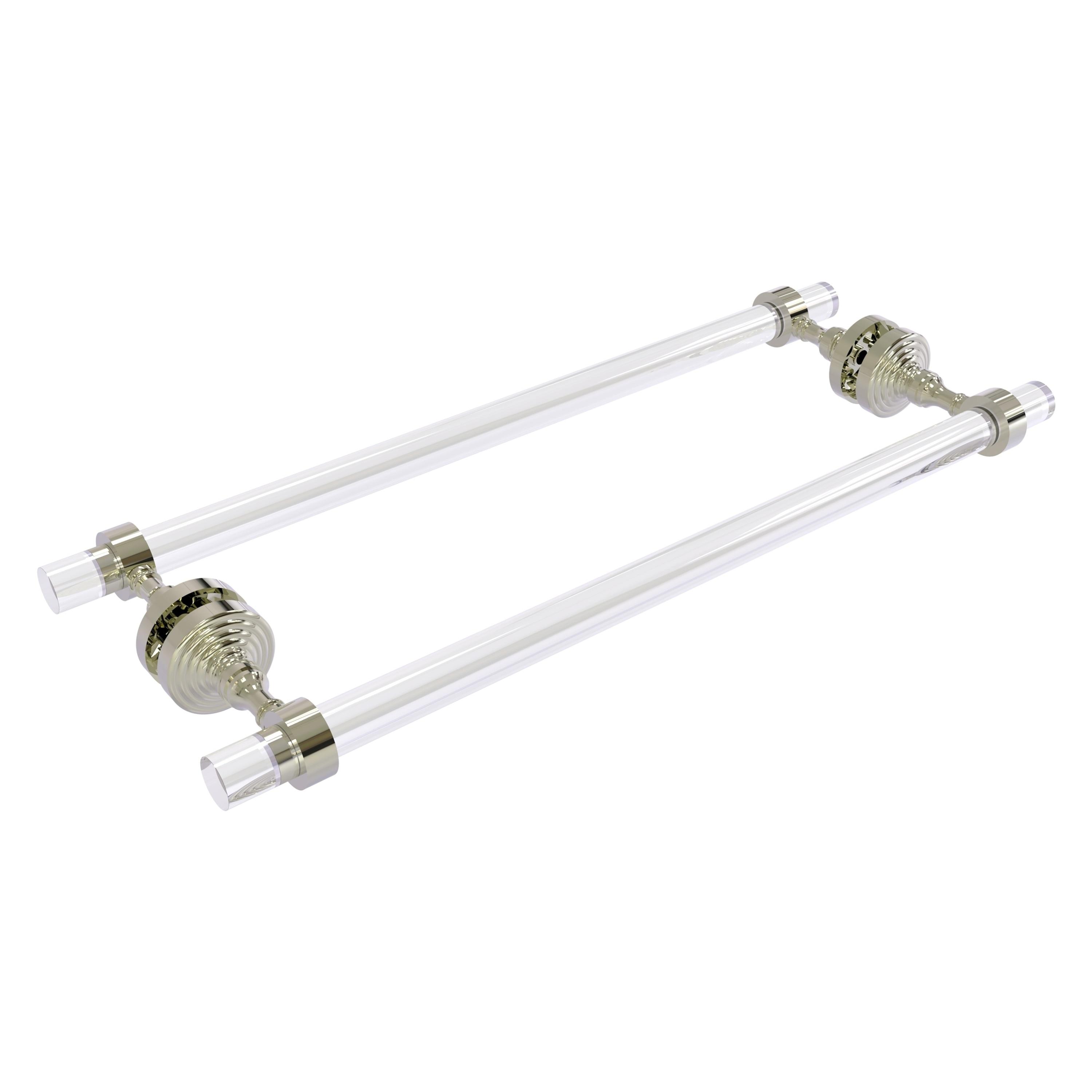 Polished Nickel Double Wall Mounted Towel Bar