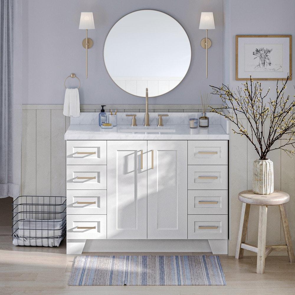 Ariel Q048s-Bc Taylor 48" Free Standing Hardwood Single Vanity Cabinet Only - White