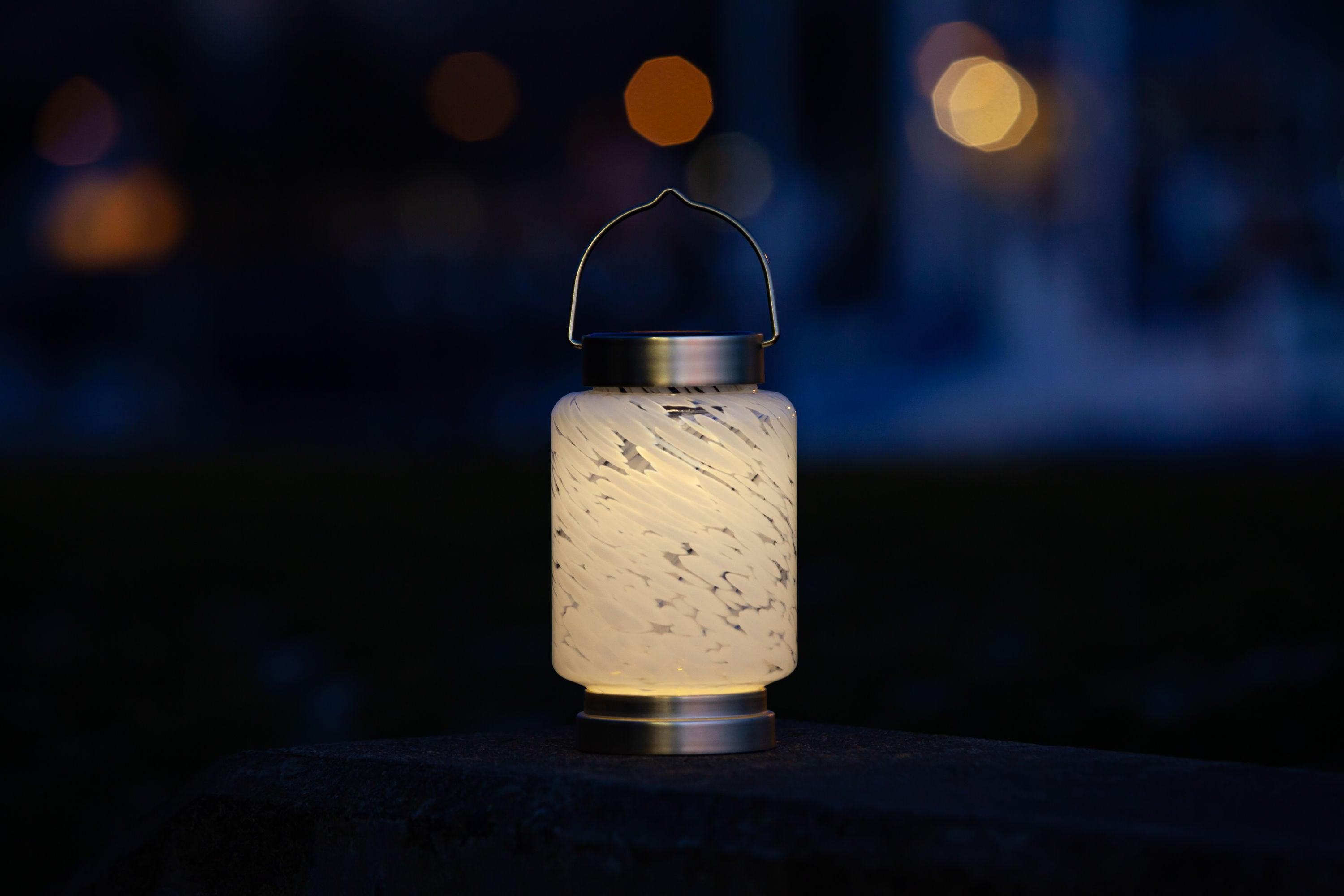 7.5'' Solar Powered Integrated LED Outdoor Lantern