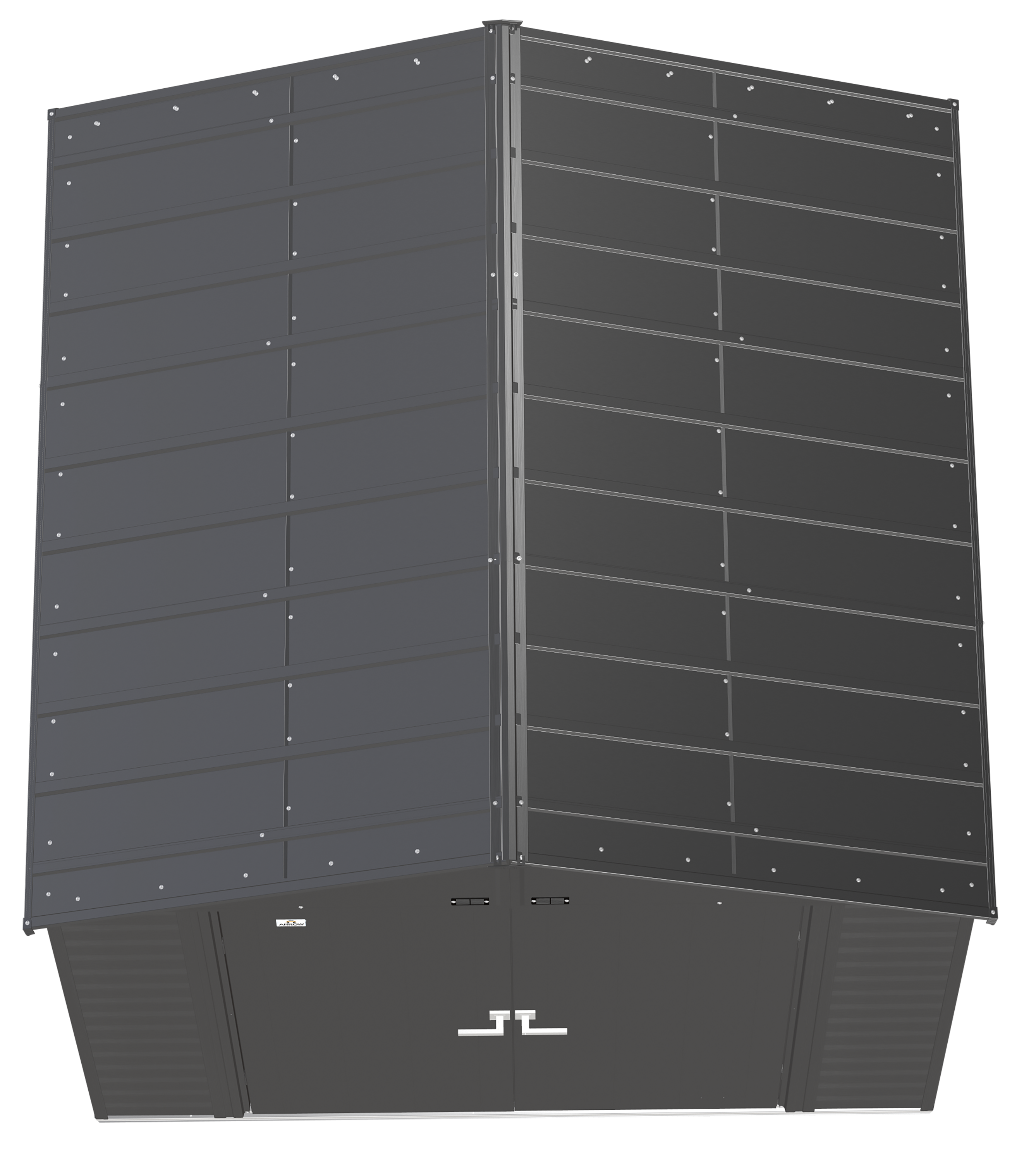Arrow 8 ft. W x 8 ft. D Galvanized Steel Storage Shed