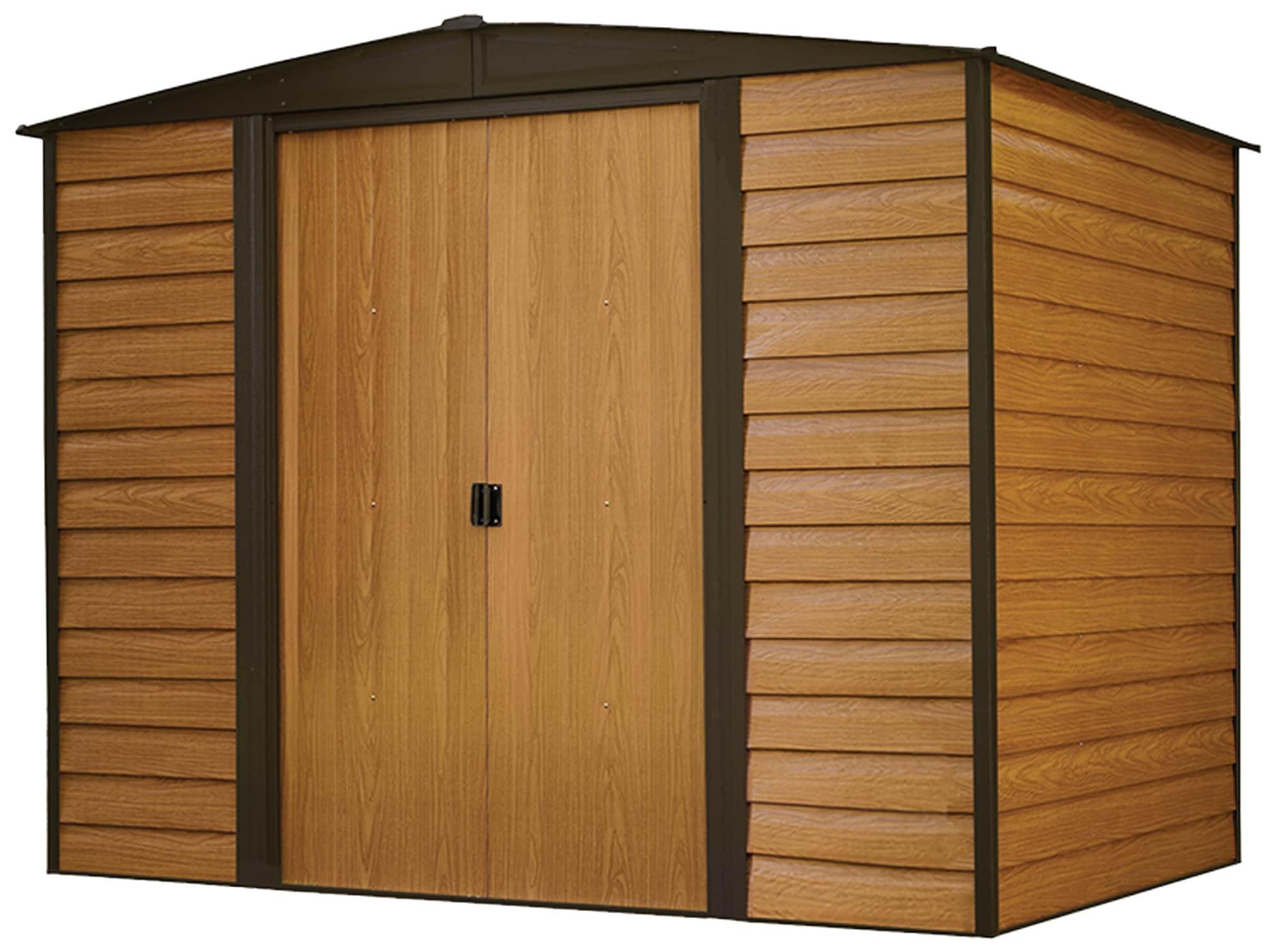 Woodridge 8 ft. W x 6 ft. D Metal Storage Shed