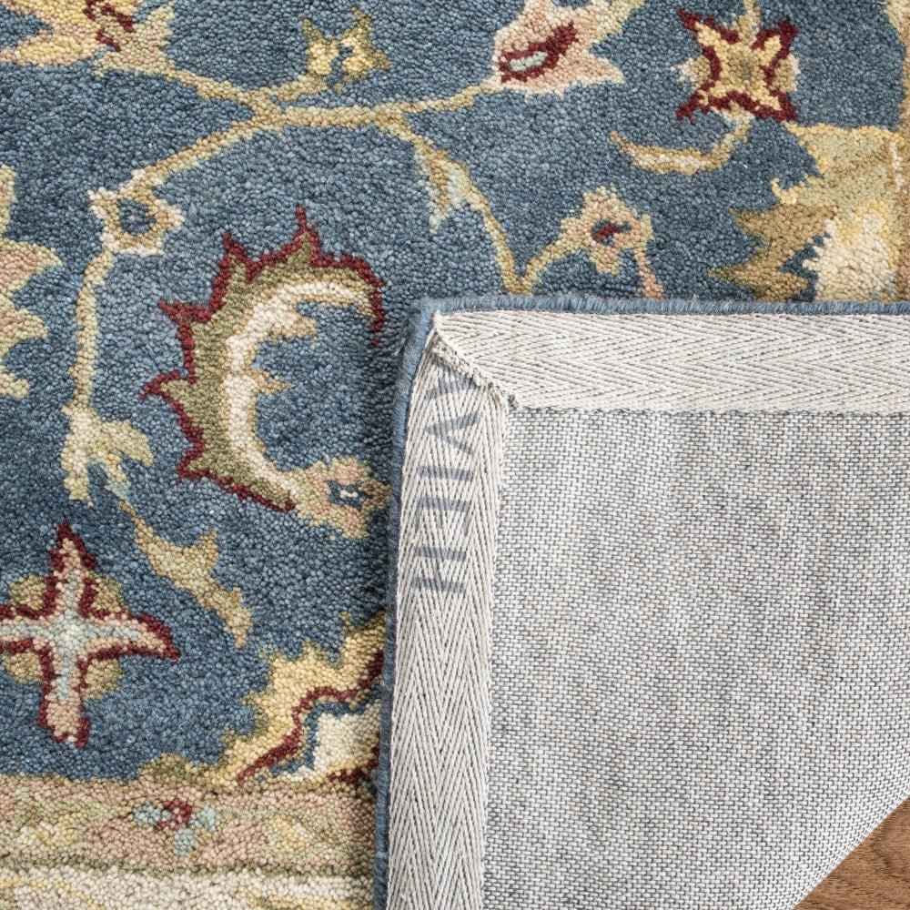Antiquity AT15 Hand Tufted Indoor Area Rug - Blue/Beige - 8'3"x11' - Safavieh