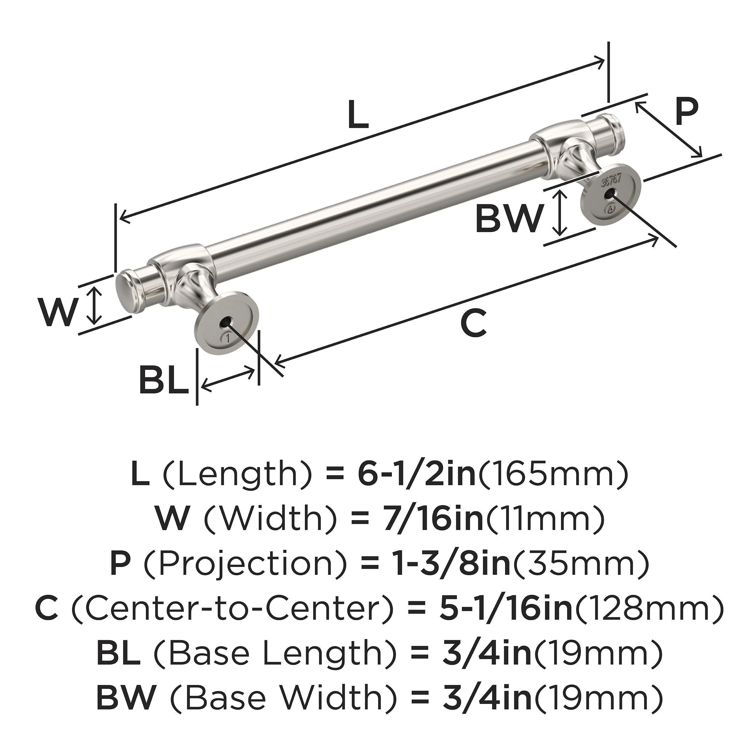 Winsome 5-1/16 inch (128mm) Center-to-Center