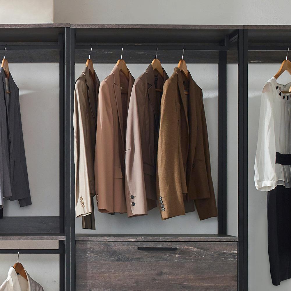 Monica Wood Walk-in Closet System 00063