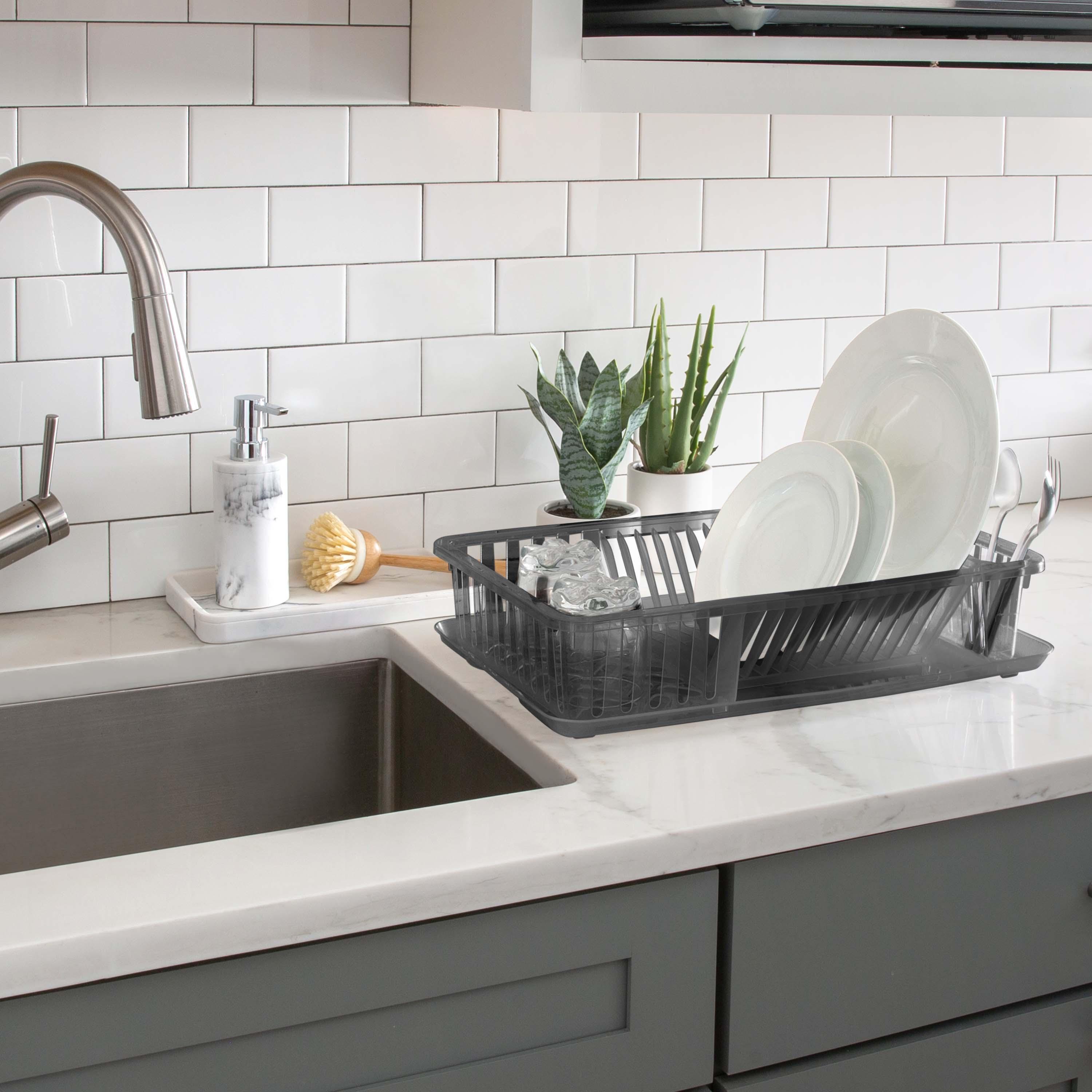 Plastic In Sink Dish Rack