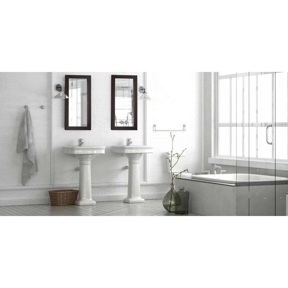 Design House 16" x 5" x 30" Wall Mounted 1-Door Mirrored Bathroom Medicine Cabinet, Espresso