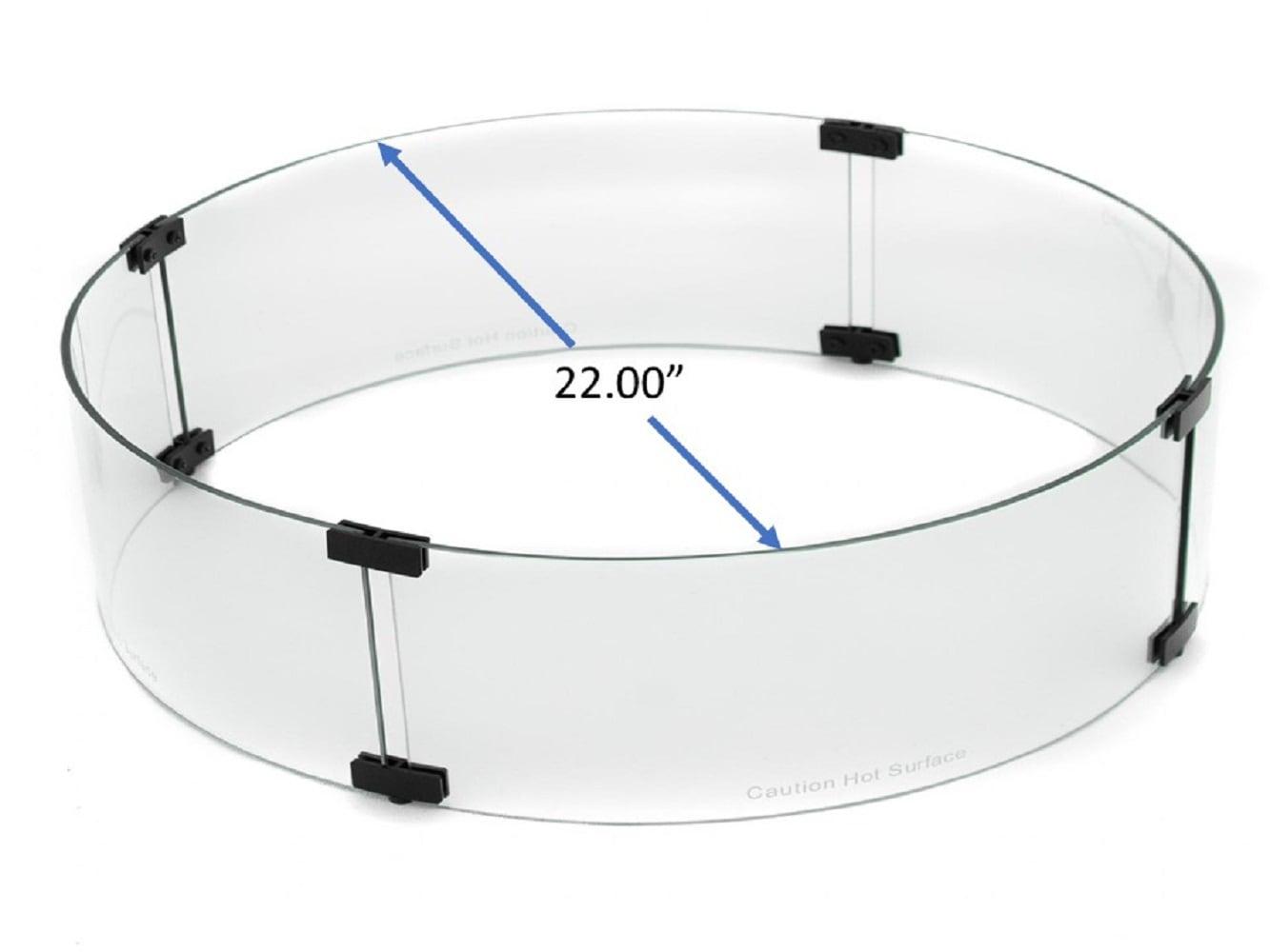 AZ Patio Heaters 22'' Round Glass Fire Pit Accessory
