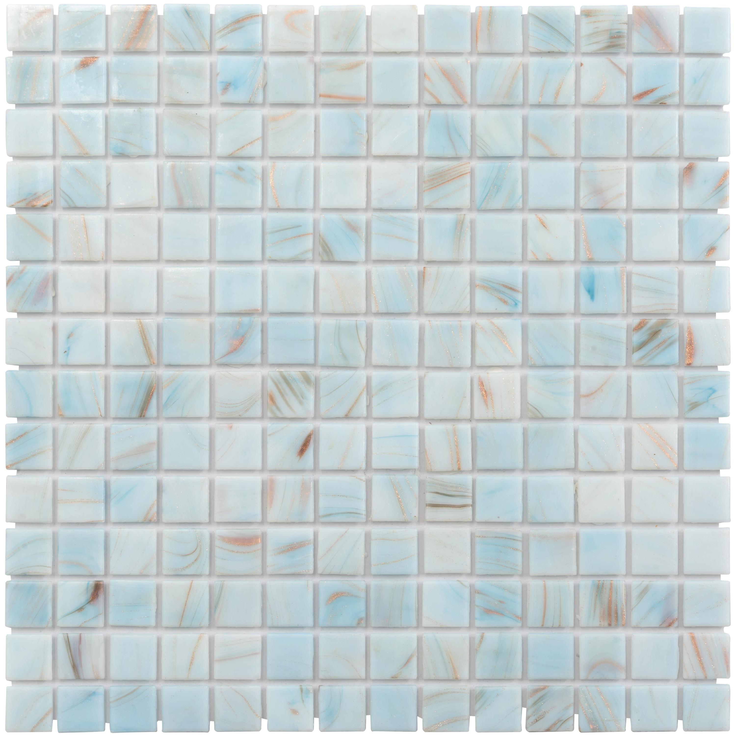 Celestial 0.8" x 0.8" Glass Grid Mosaic Wall & Floor Tile