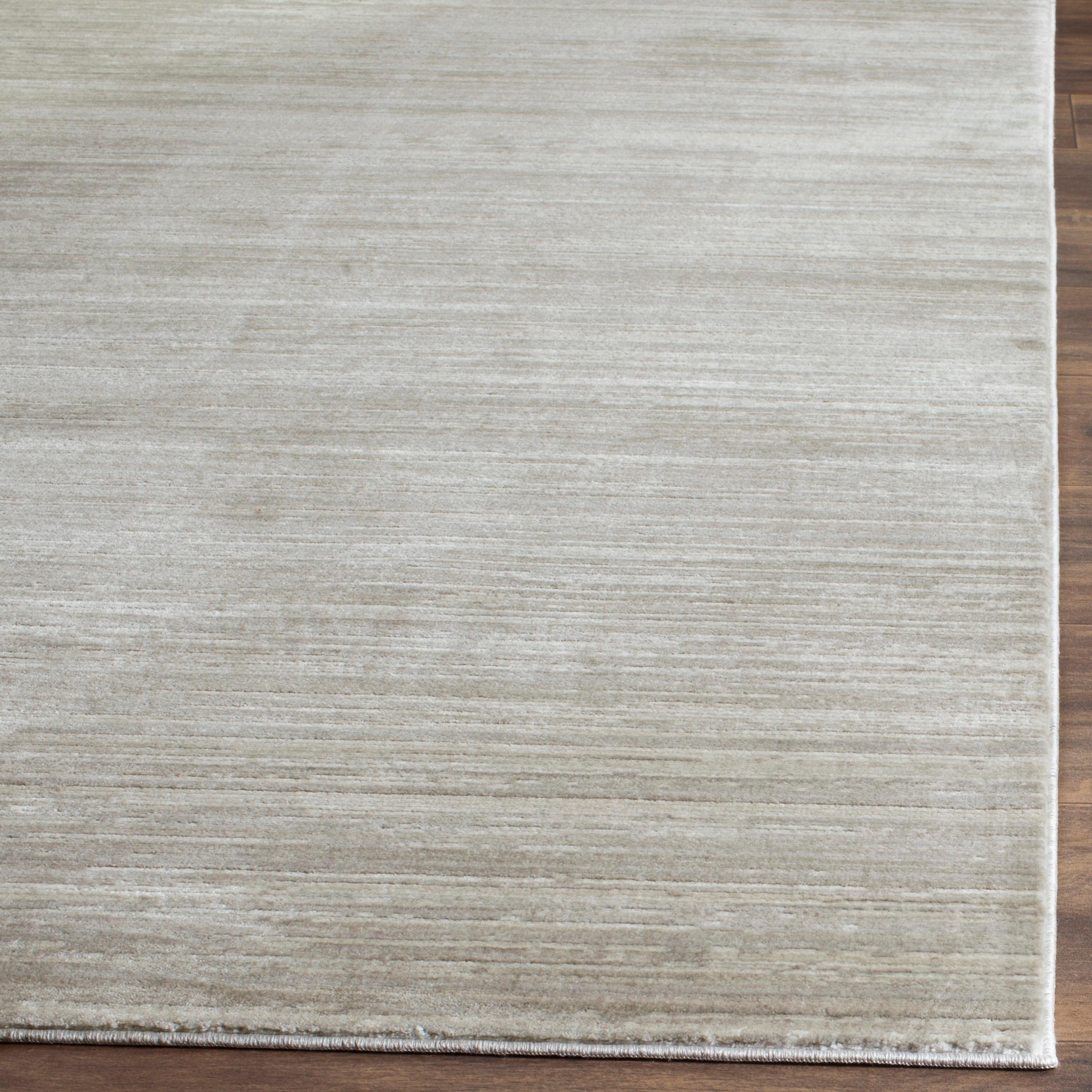 SAFAVIEH Mystique Savannah Solid Polyester Area Rug, Slate, 8' x 10'