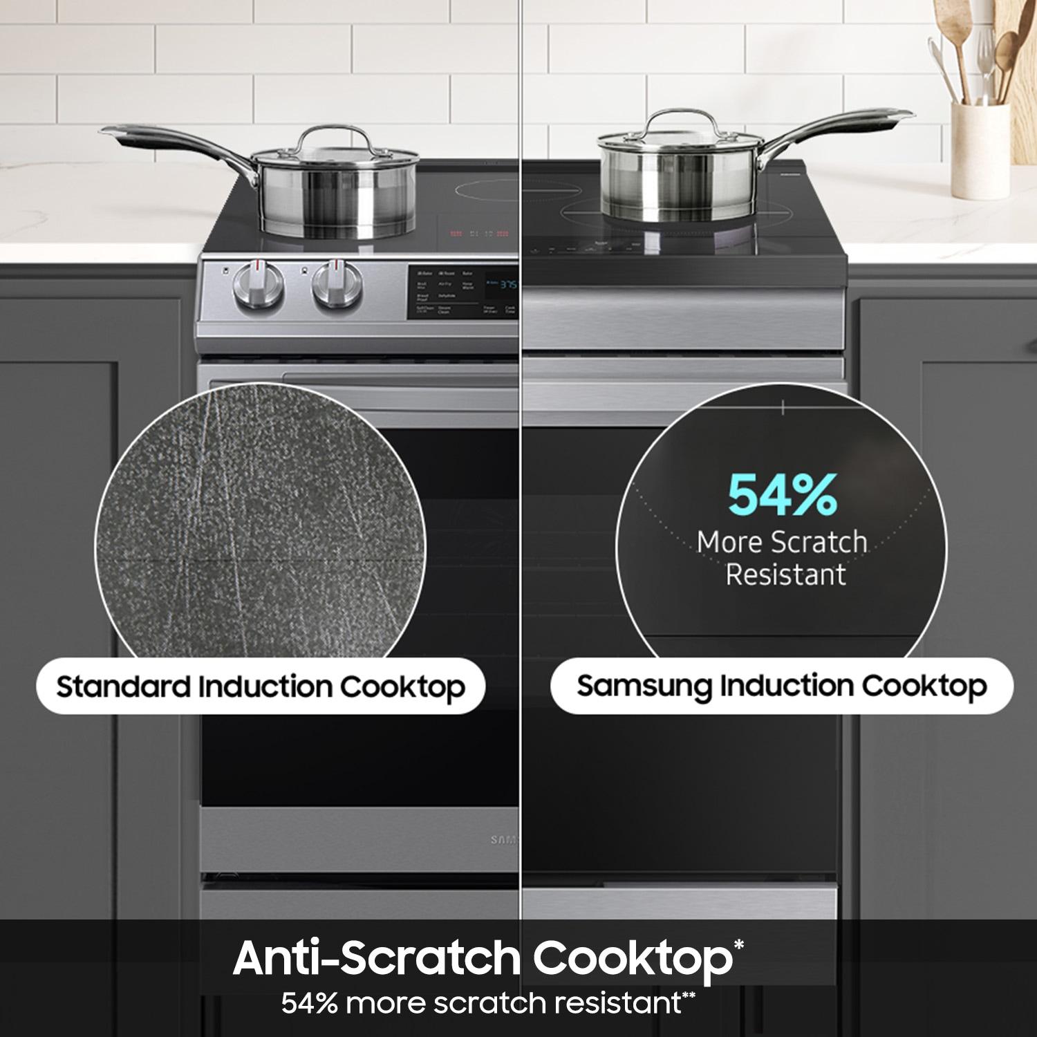 Samsung Bespoke Smart Slide-In Induction Range 6.3 cu. ft. with Ambient Edge Lighting