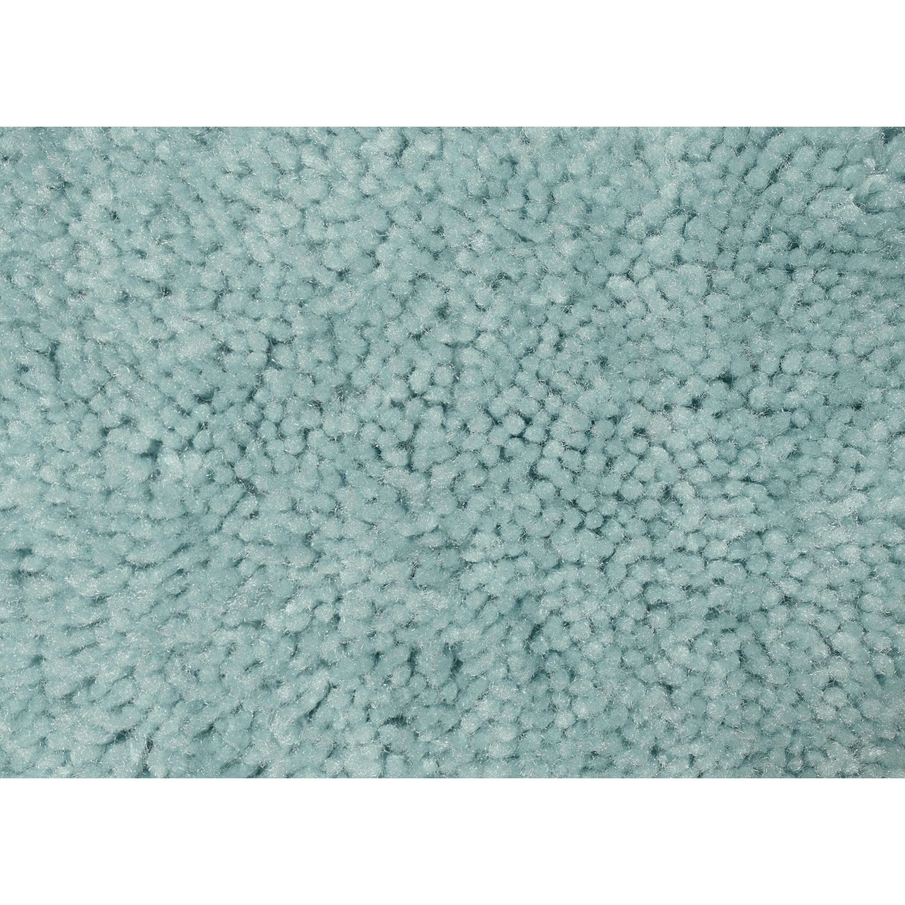 Garland Rug Traditional Washable Bath Rug Set, 2 Piece Set (17"x24" Bath Rug, & 21"x34" Bath Rug) Sea Foam