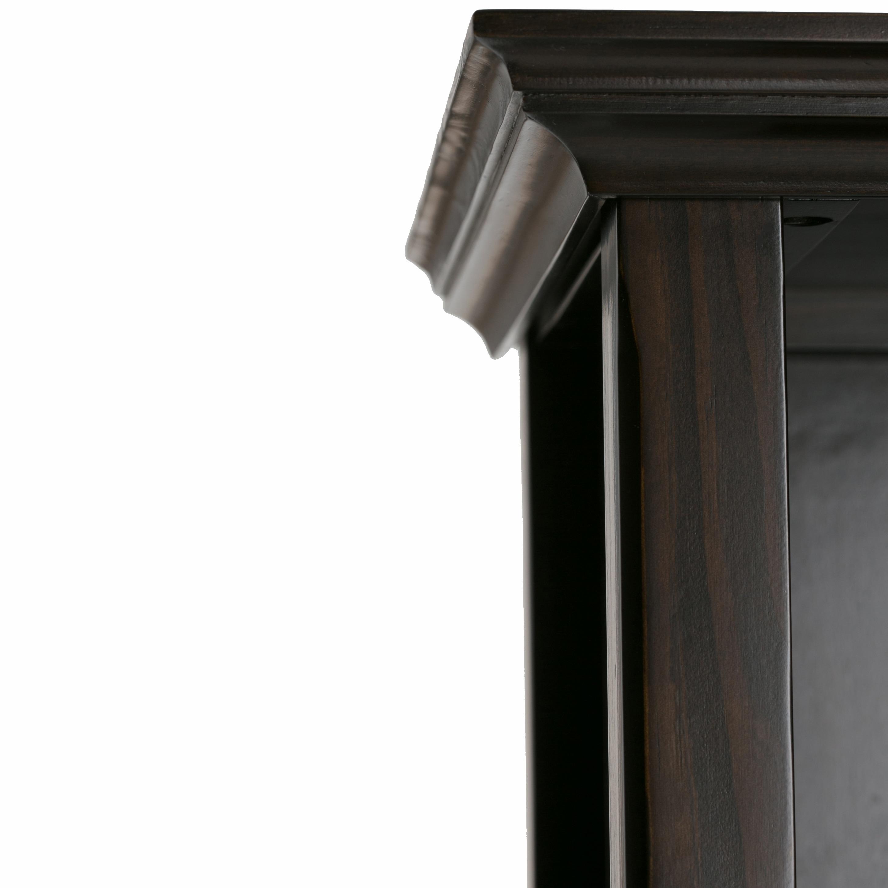 Simpli Home Amherst 30"W Solid Wood 5 Shelf Bookcase with Adjustable Shelves