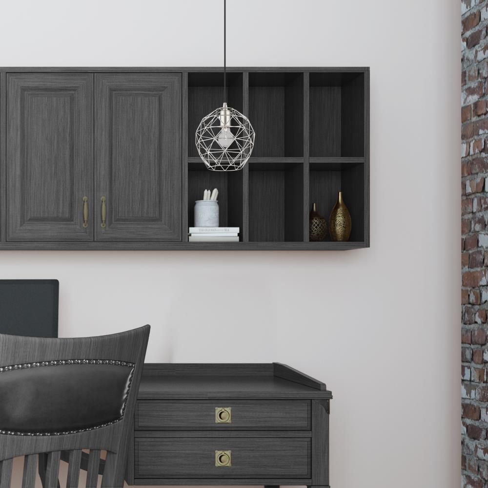 Livex Lighting Geometric Shade 1 - Light Pendant in  Brushed Nickel