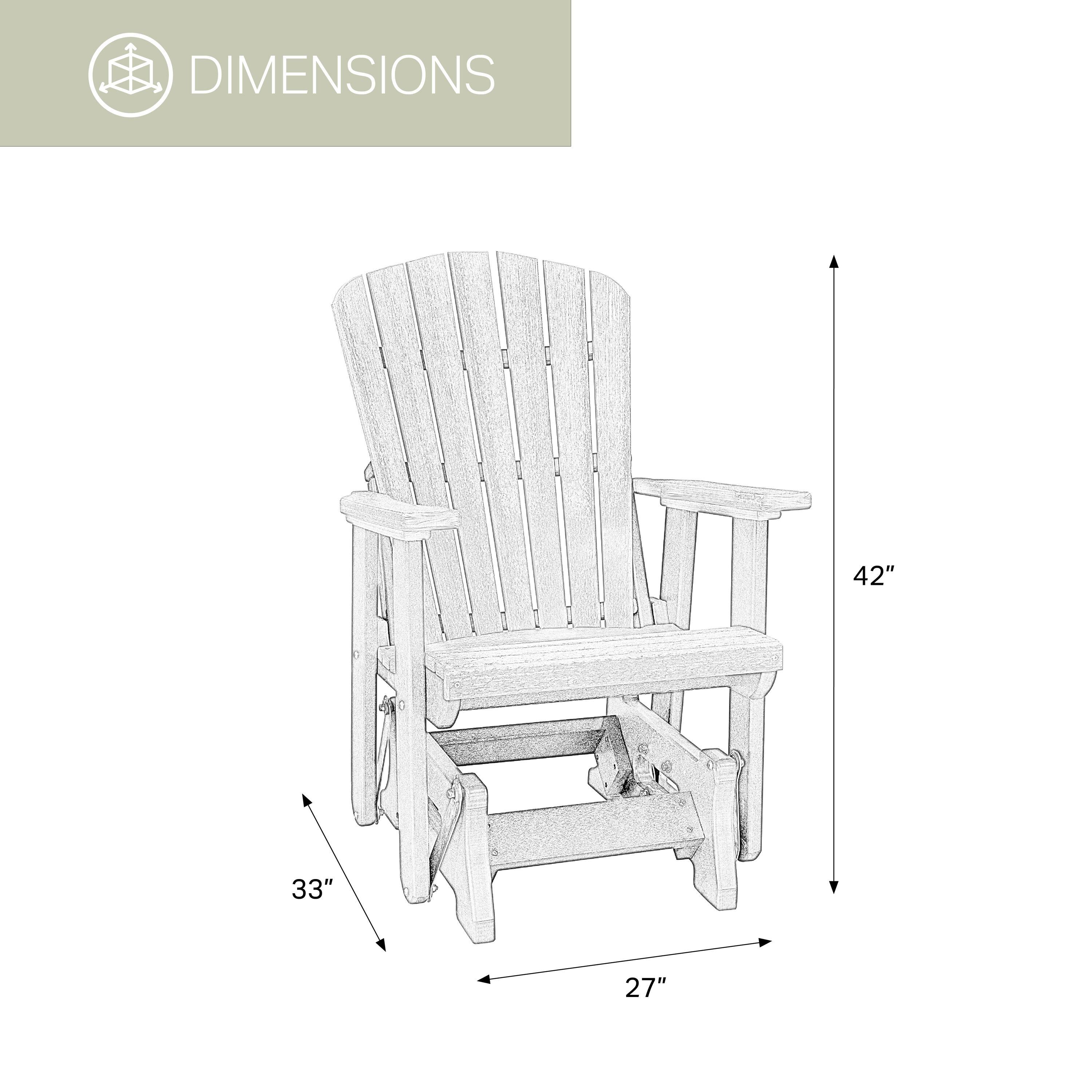 Outdoor Leisure Products Plastic Adirondack Chair