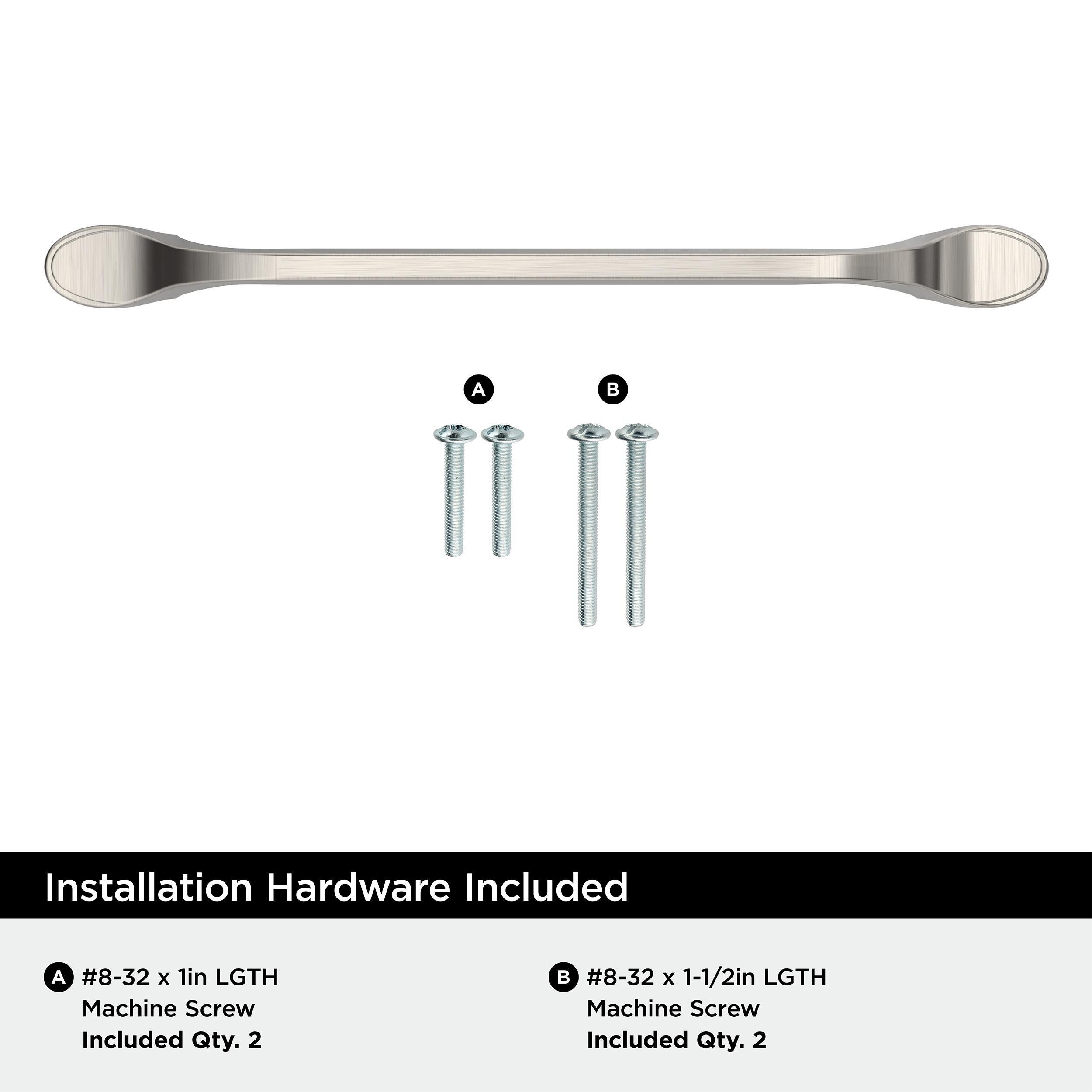 Ravino 6-5/16 in. (160mm) Classic Satin Nickel Arch Cabinet Pull