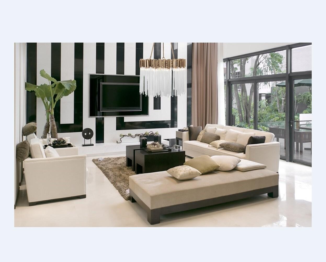 Havana Gold 6-Light Glass Pendant Chandelier