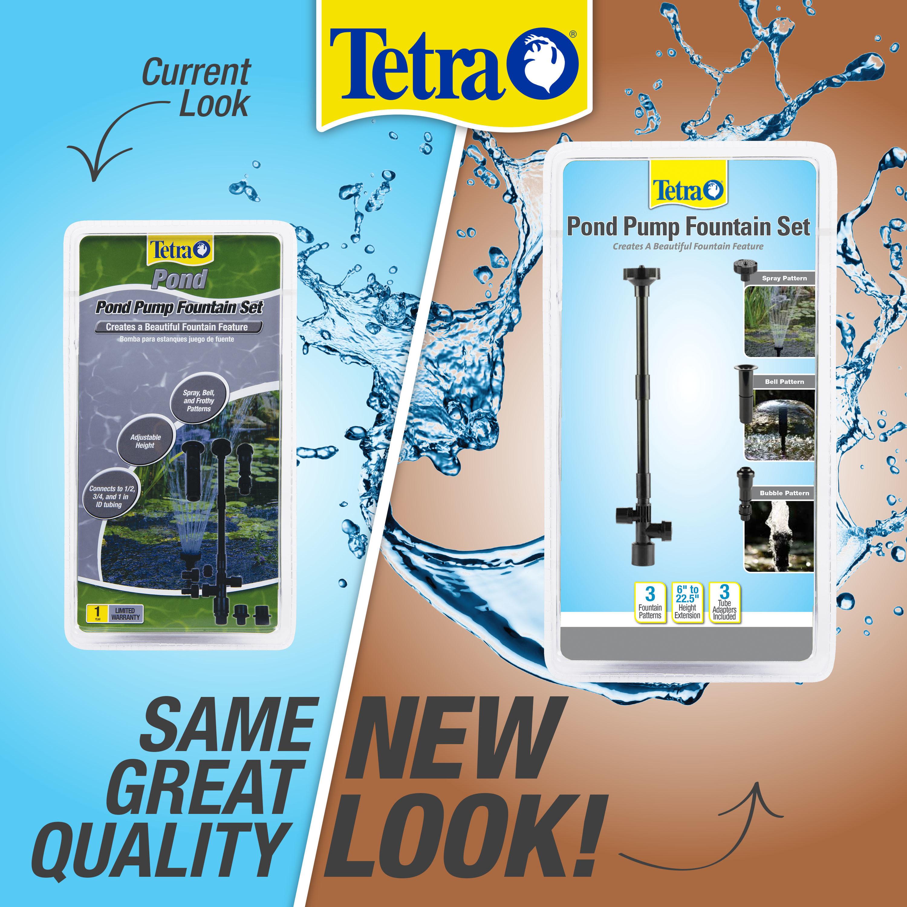 Tetra Fountain Set Pond Pump with 3 Fountain Patterns Electric Pond Pump 0.5GPH